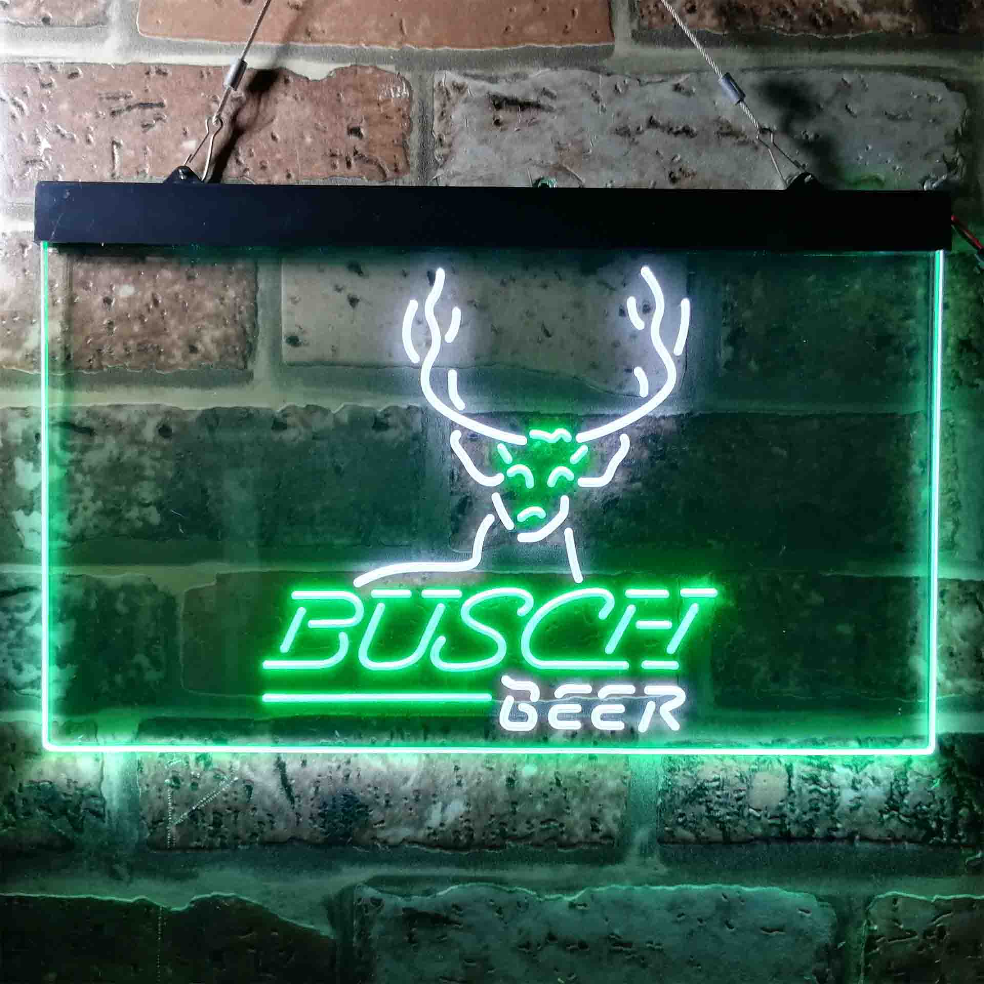 Busch Beer Cabin Deer Hunt Neon-Like LED Sign - Image 4
