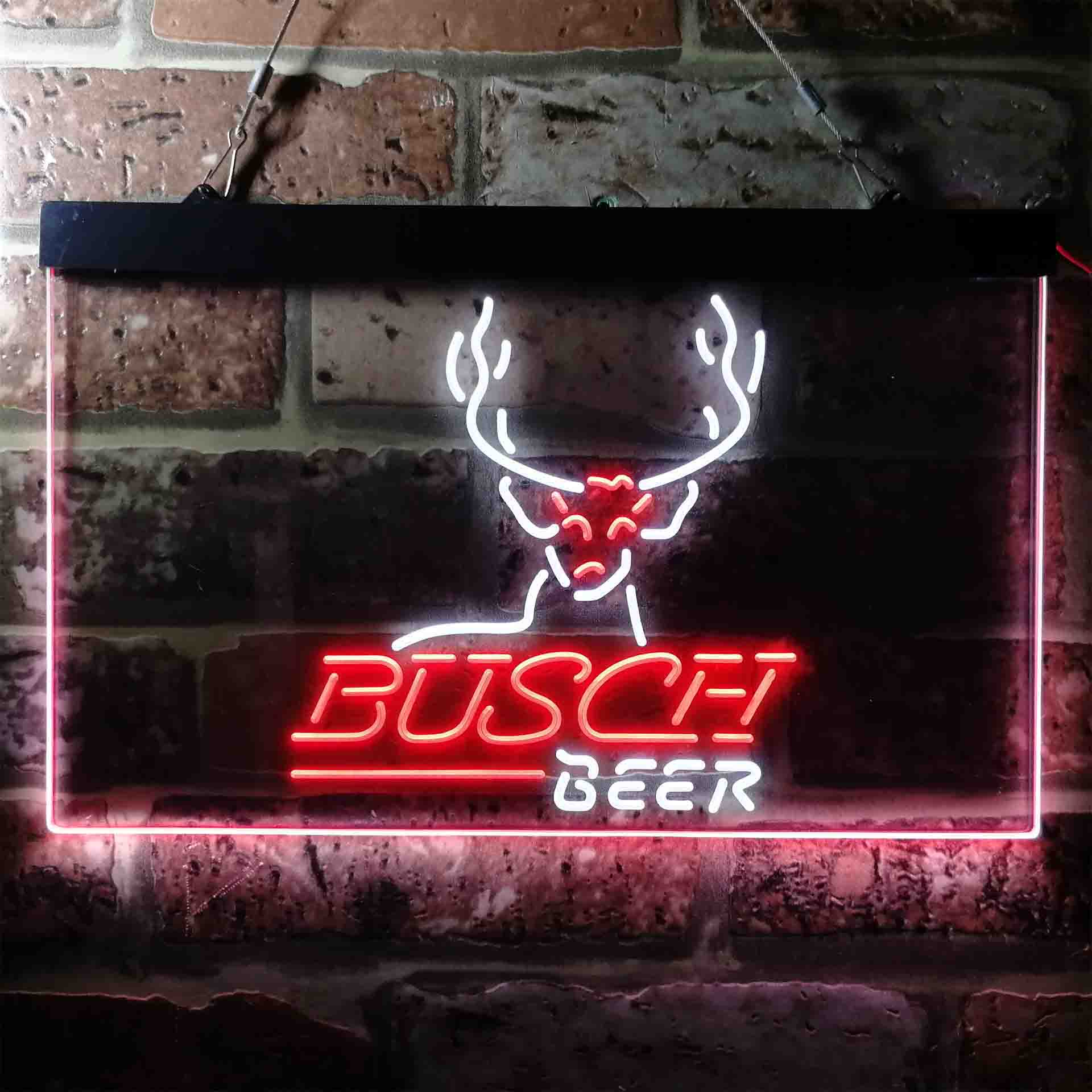 Busch Beer Cabin Deer Hunt Neon-Like LED Sign - Image 5