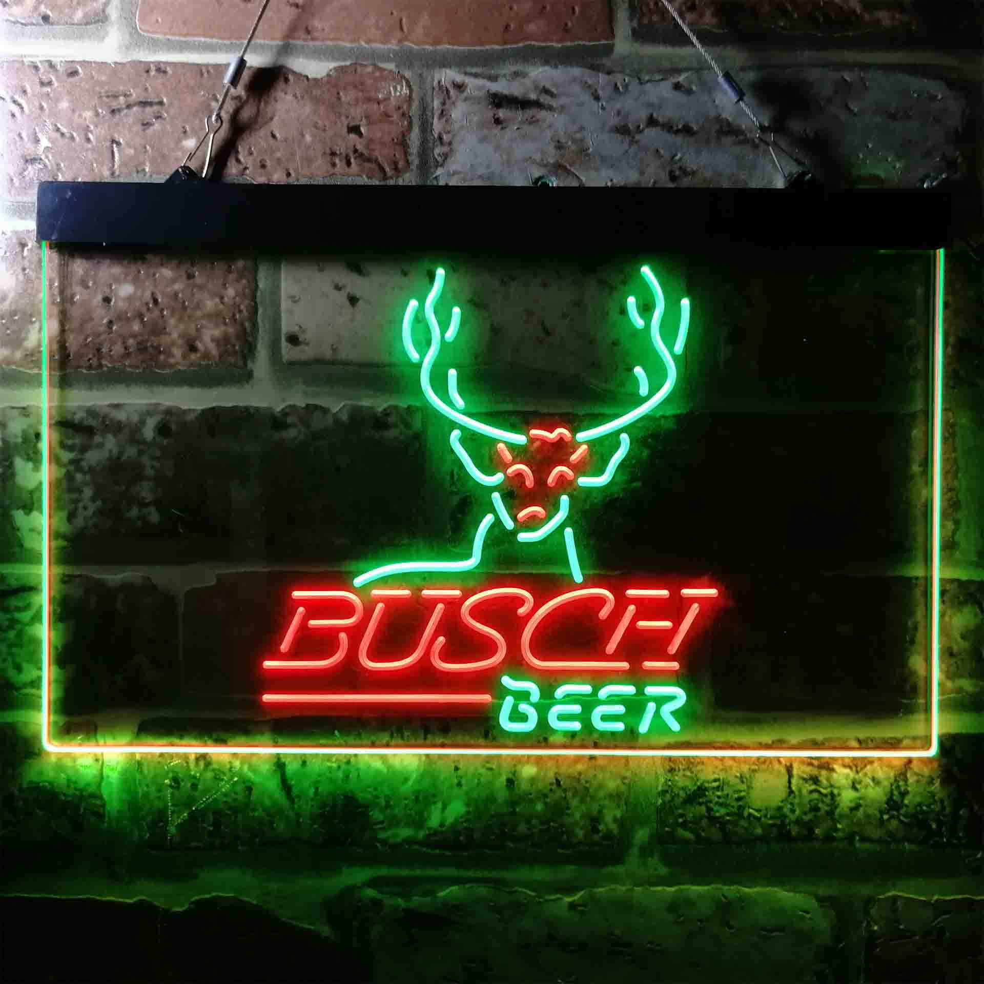 Busch Beer Cabin Deer Hunt Neon-Like LED Sign - Image 6