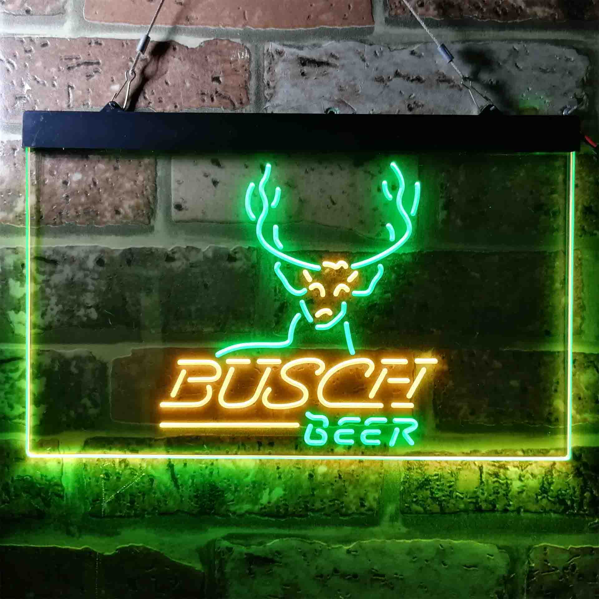 Busch Beer Cabin Deer Hunt Neon-Like LED Sign - Image 8