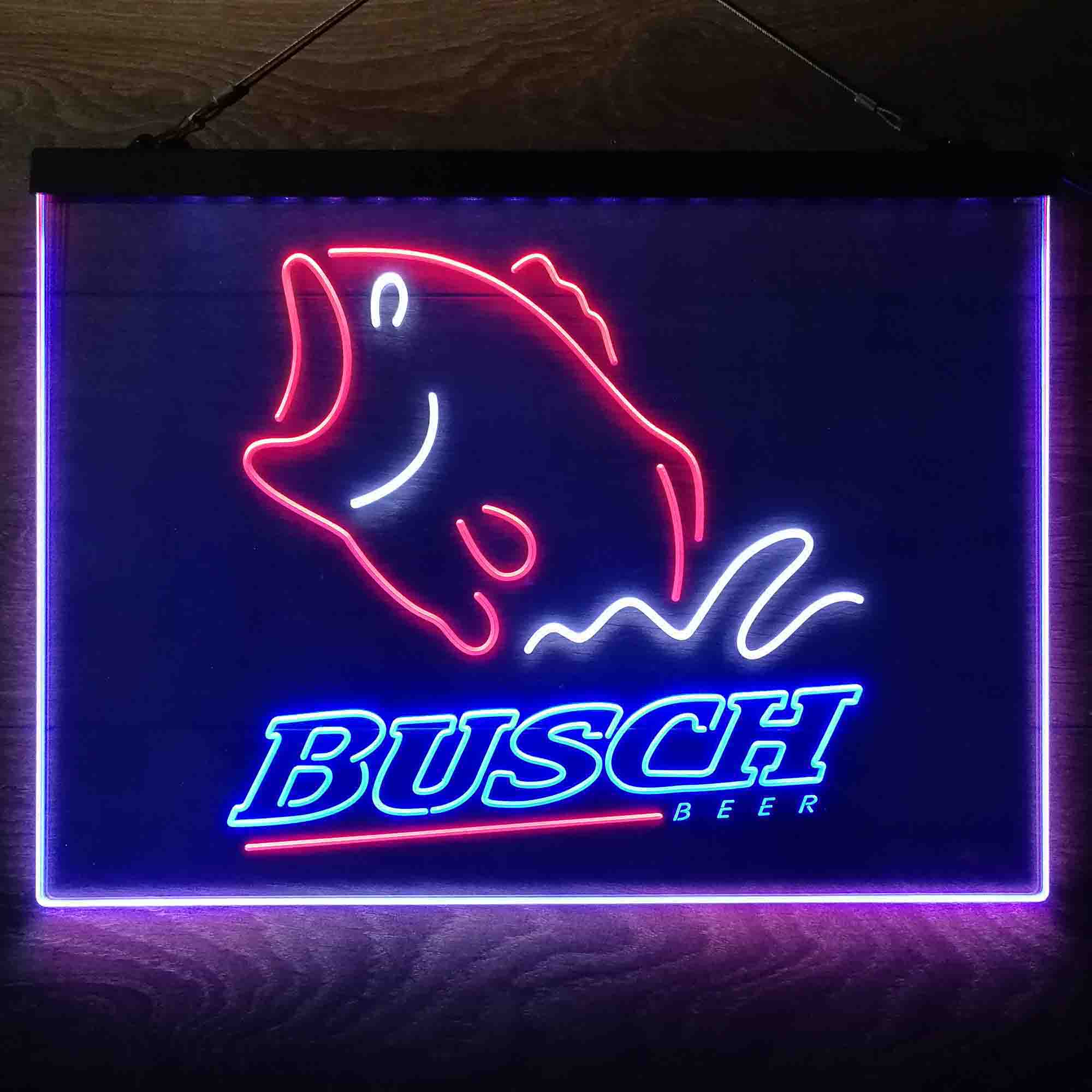 Busch Beer Fishing Camp  Neon 3-Color LED Sign - Image 12