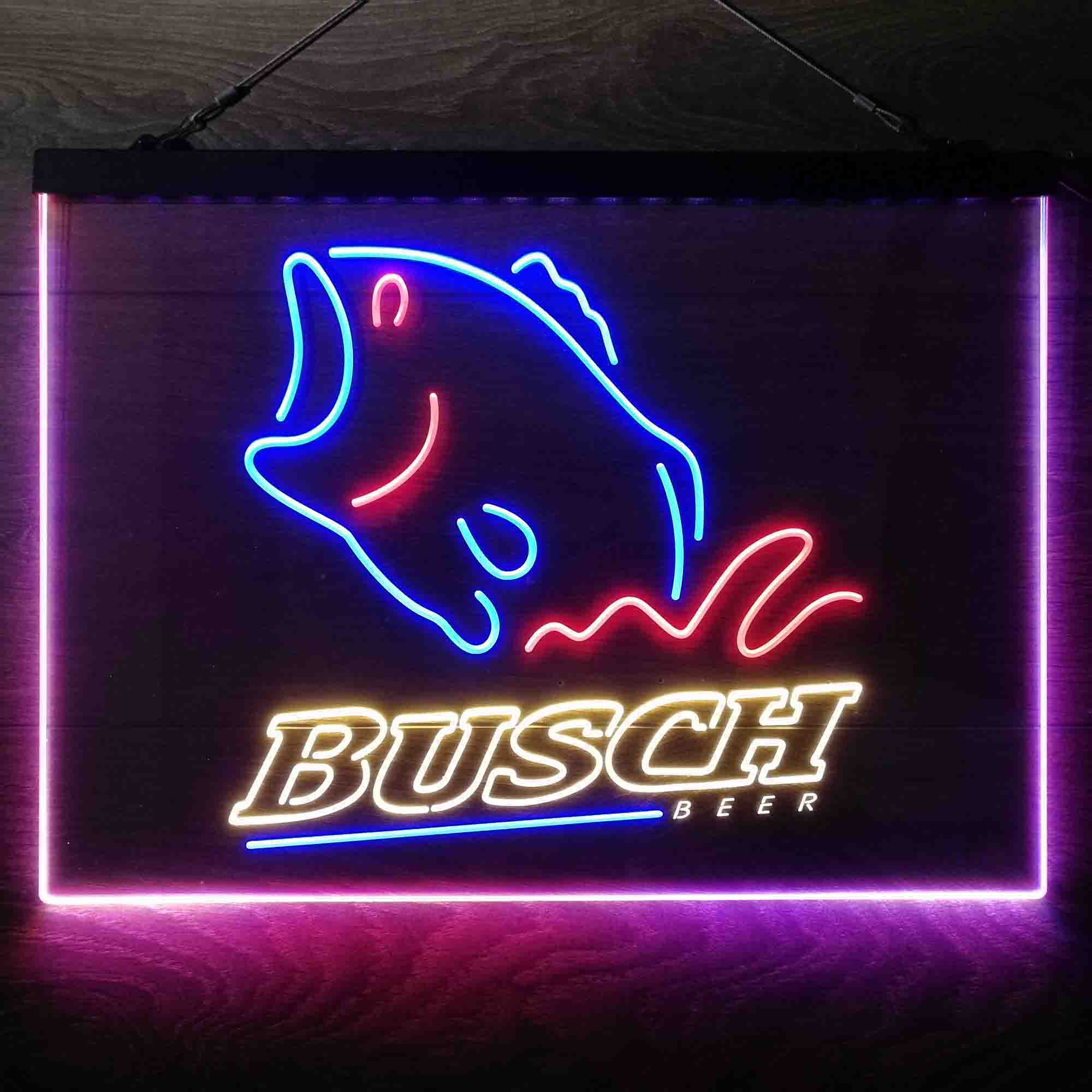 Busch Beer Fishing Camp  Neon 3-Color LED Sign - Image 4