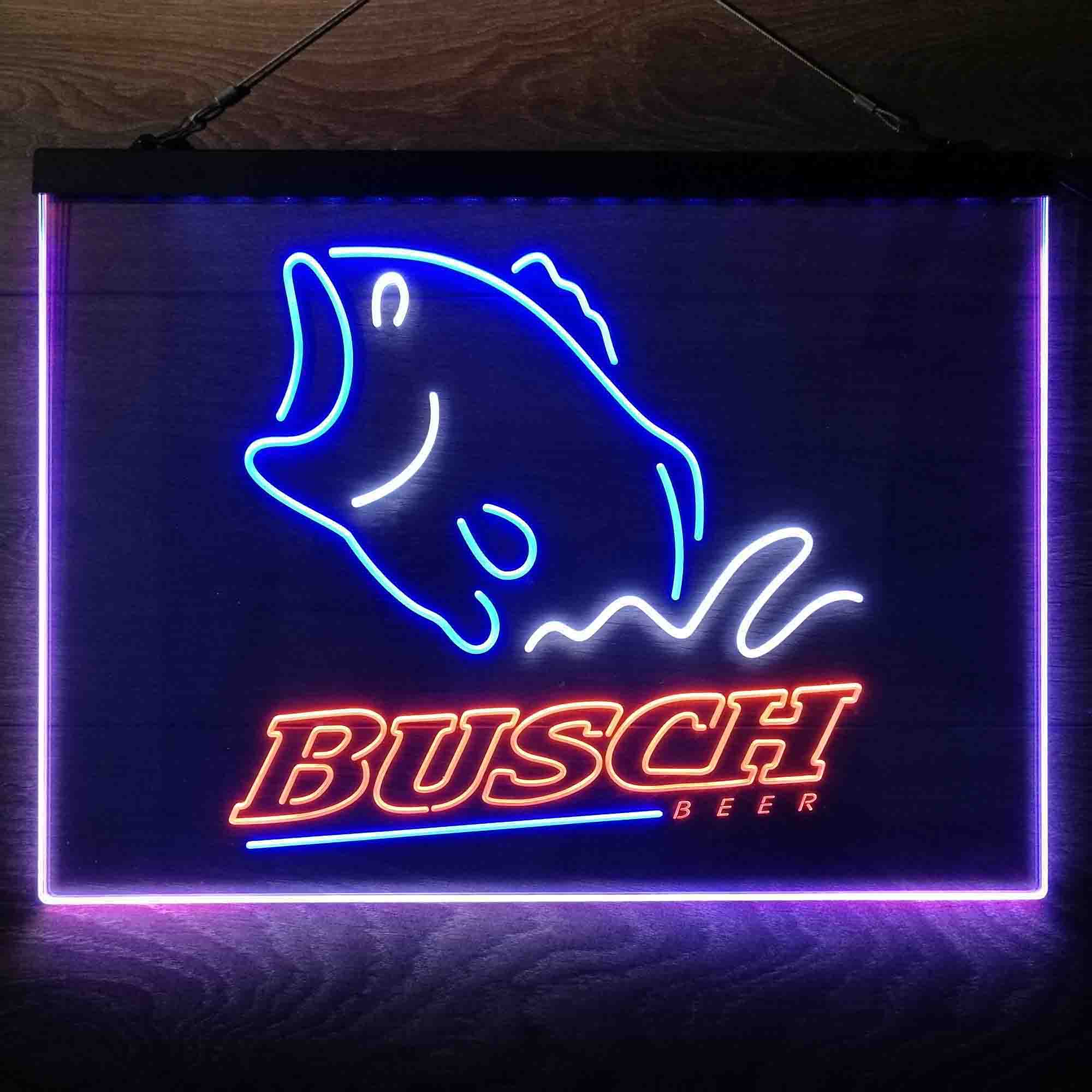 Busch Beer Fishing Camp  Neon 3-Color LED Sign - Image 9