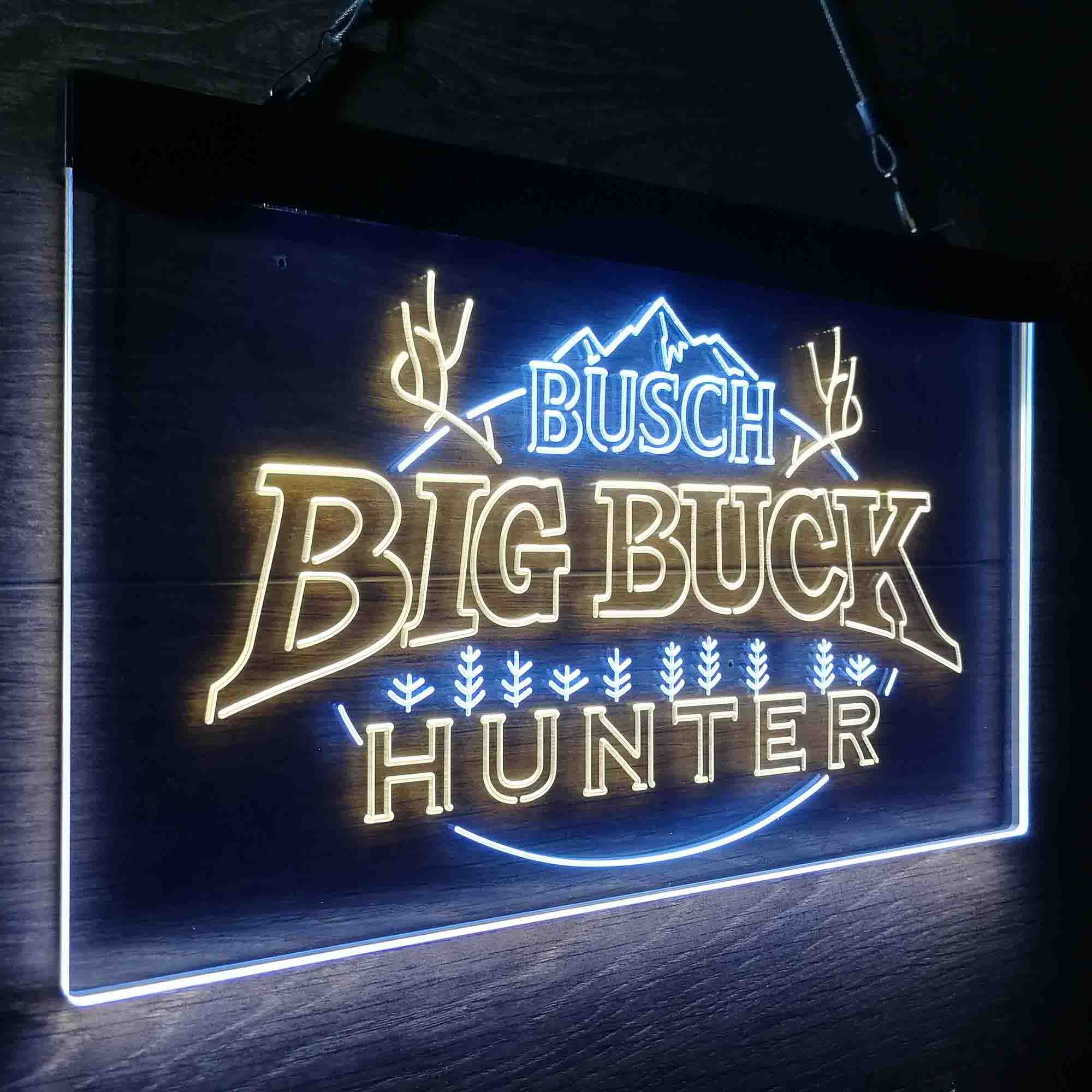 Busch Big Buck Deer Hunter Neon-Like LED Sign - Image 20