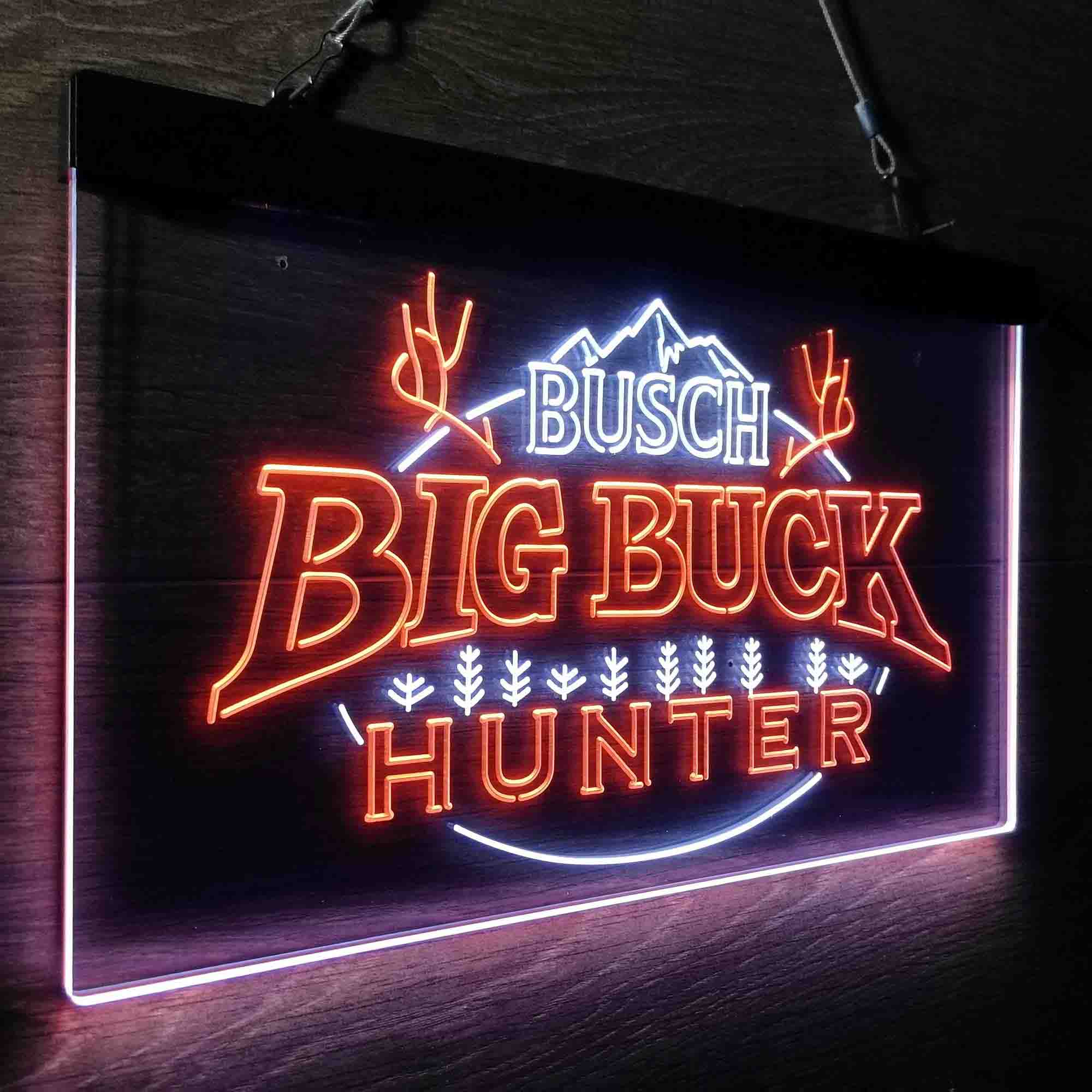 Busch Big Buck Deer Hunter Neon-Like LED Sign - Image 24