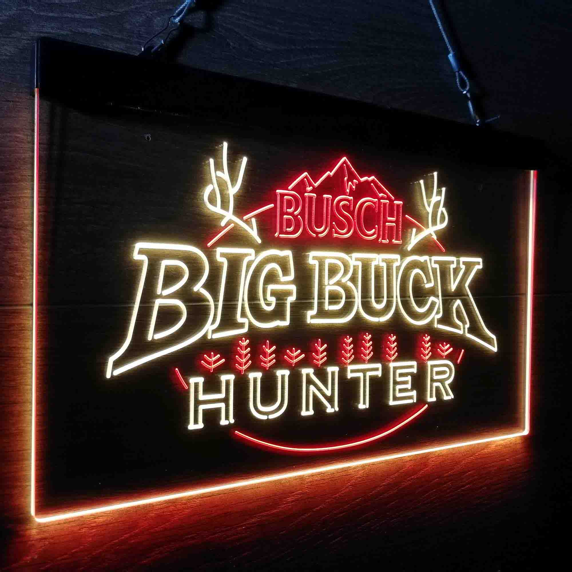 Busch Big Buck Deer Hunter Neon-Like LED Sign - Image 25