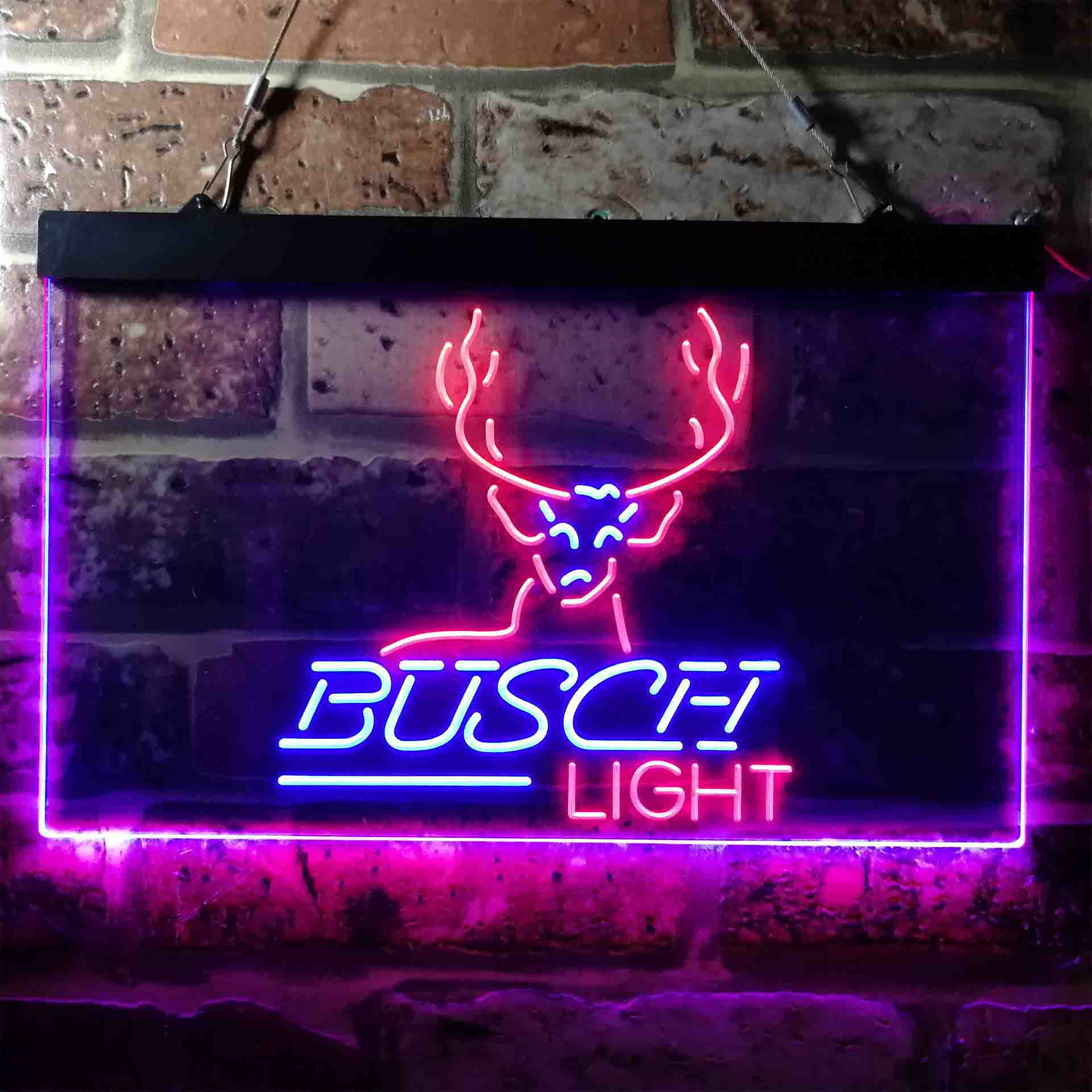 Busch Deer Hunting Beer Light Neon-Like LED Sign - Image 9