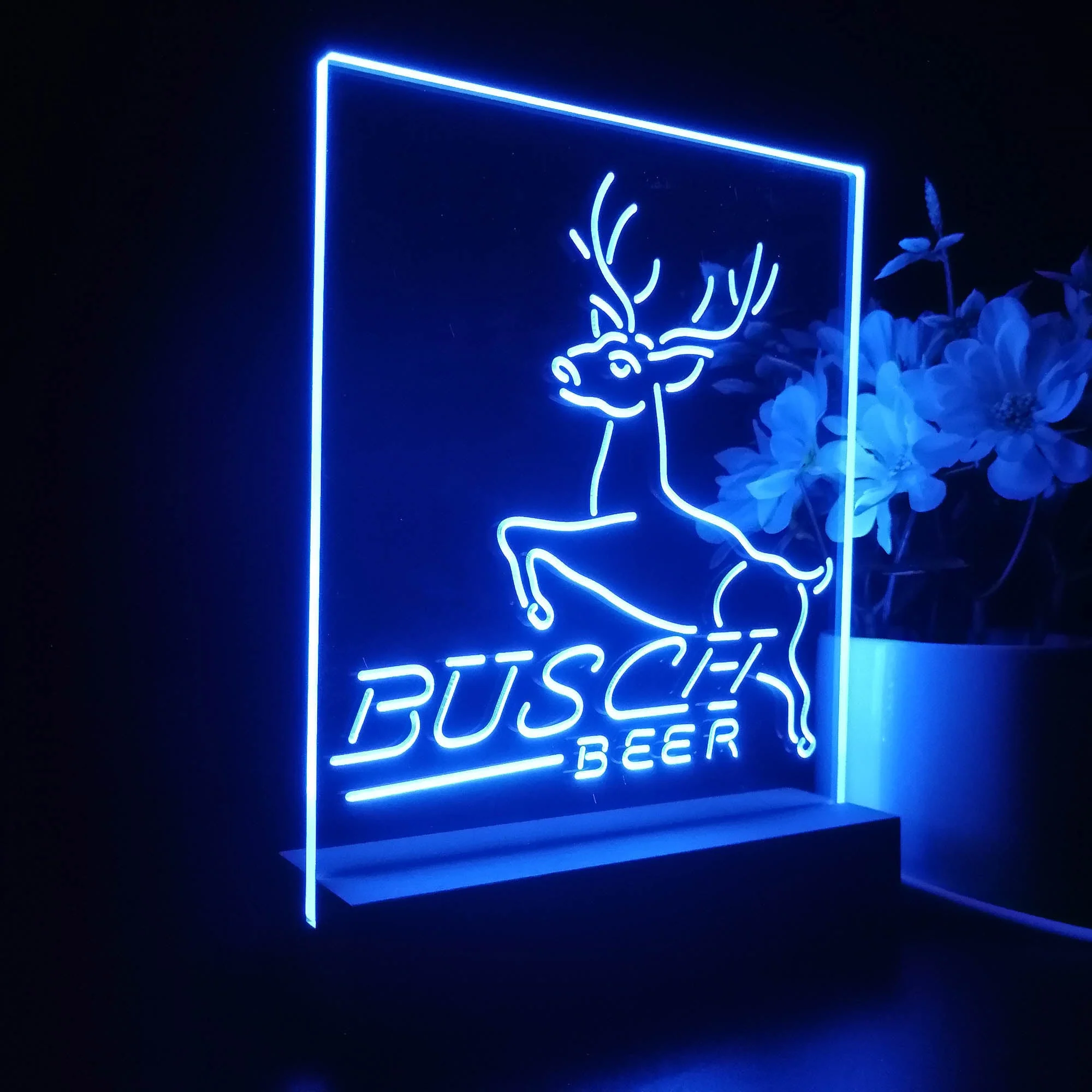Busch Deer Jump Grassland 3D Illusion Night Light Desk Lamp - Image 7