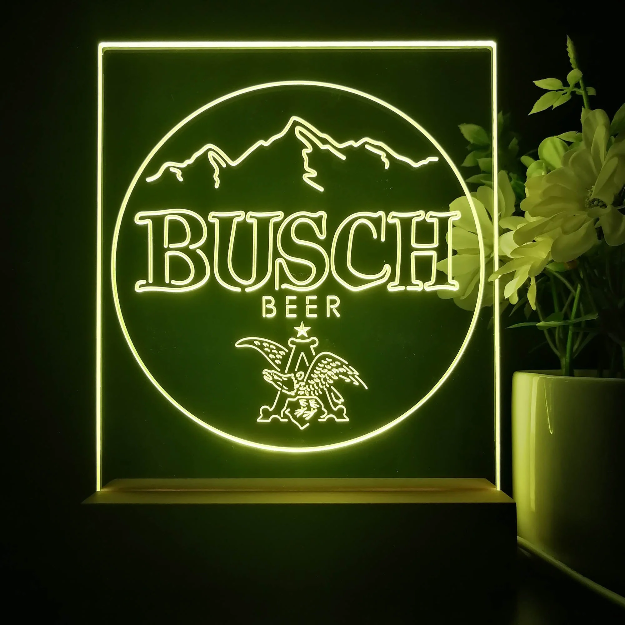 Busch Eagle Mountain Beer 3D Illusion Night Light Desk Lamp - Image 4