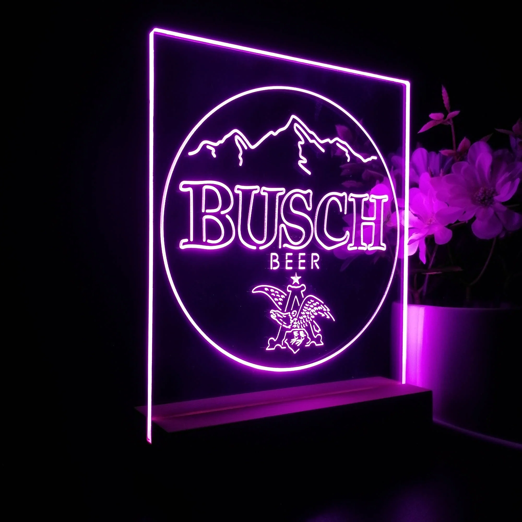 Busch Eagle Mountain Beer 3D Illusion Night Light Desk Lamp - Image 5