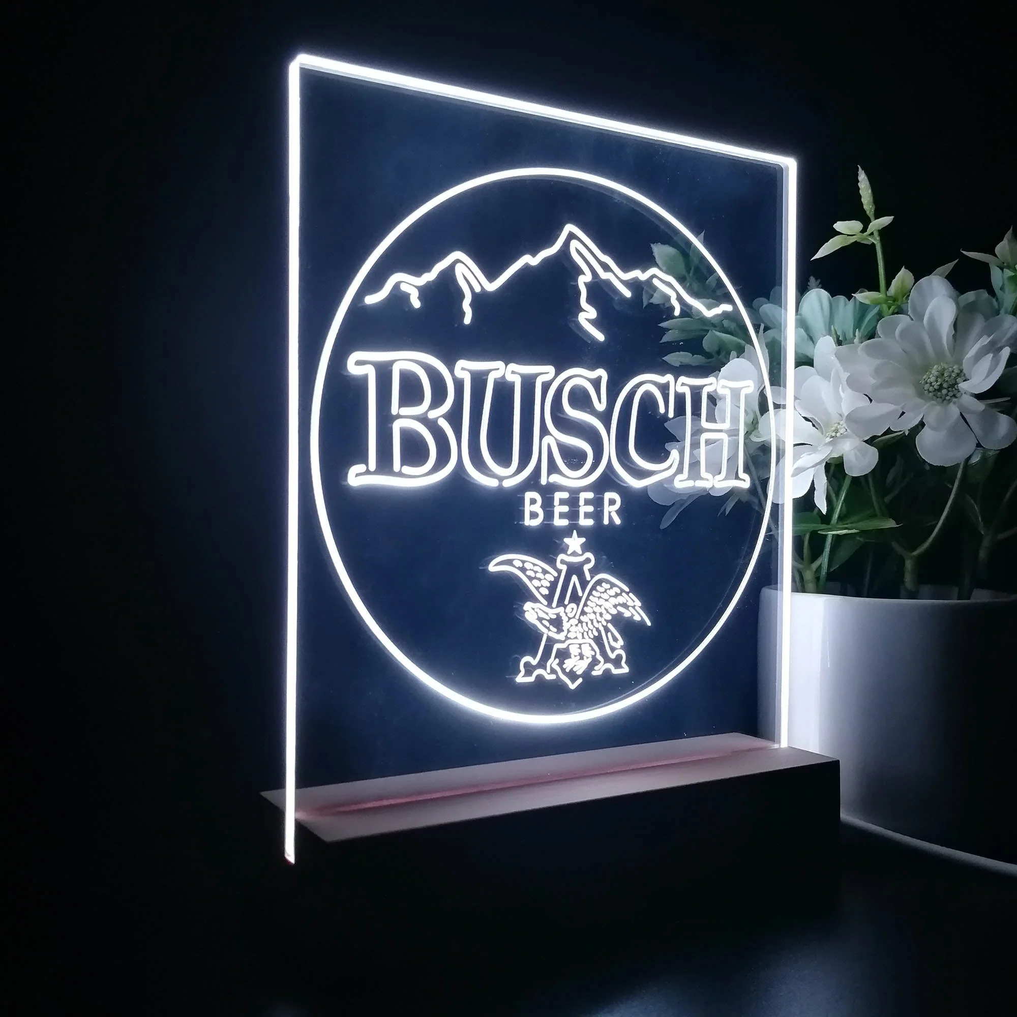 Busch Eagle Mountain Beer 3D Illusion Night Light Desk Lamp - Image 6