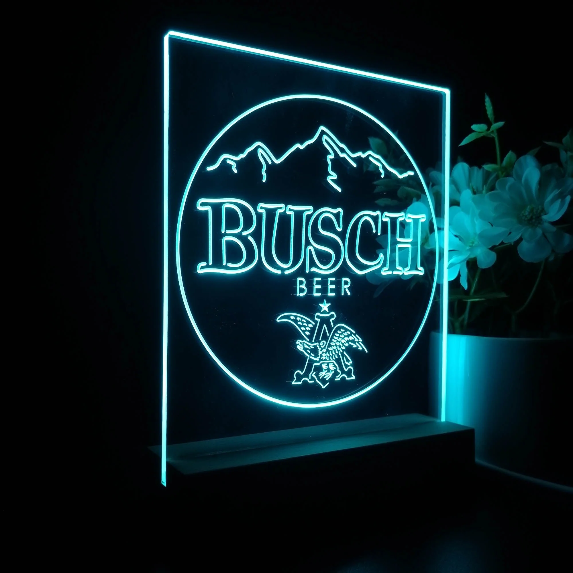 Busch Eagle Mountain Beer 3D Illusion Night Light Desk Lamp - Image 7