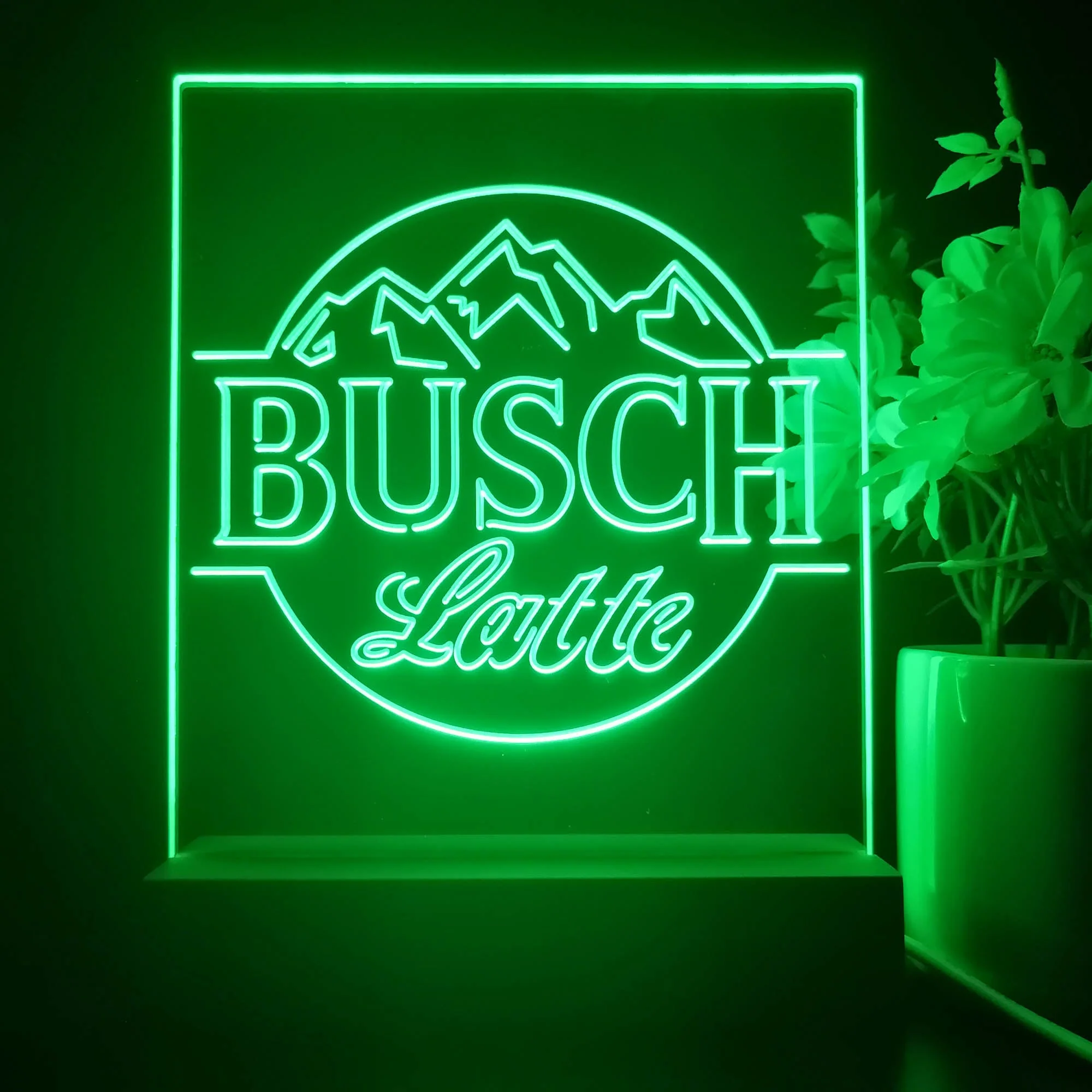 Busch Latte Mountain 3D Illusion Night Light Desk Lamp