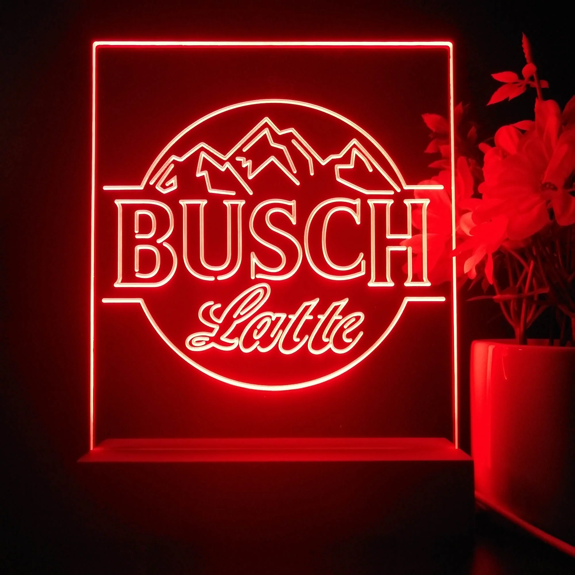 Busch Latte Mountain 3D Illusion Night Light Desk Lamp - Image 4