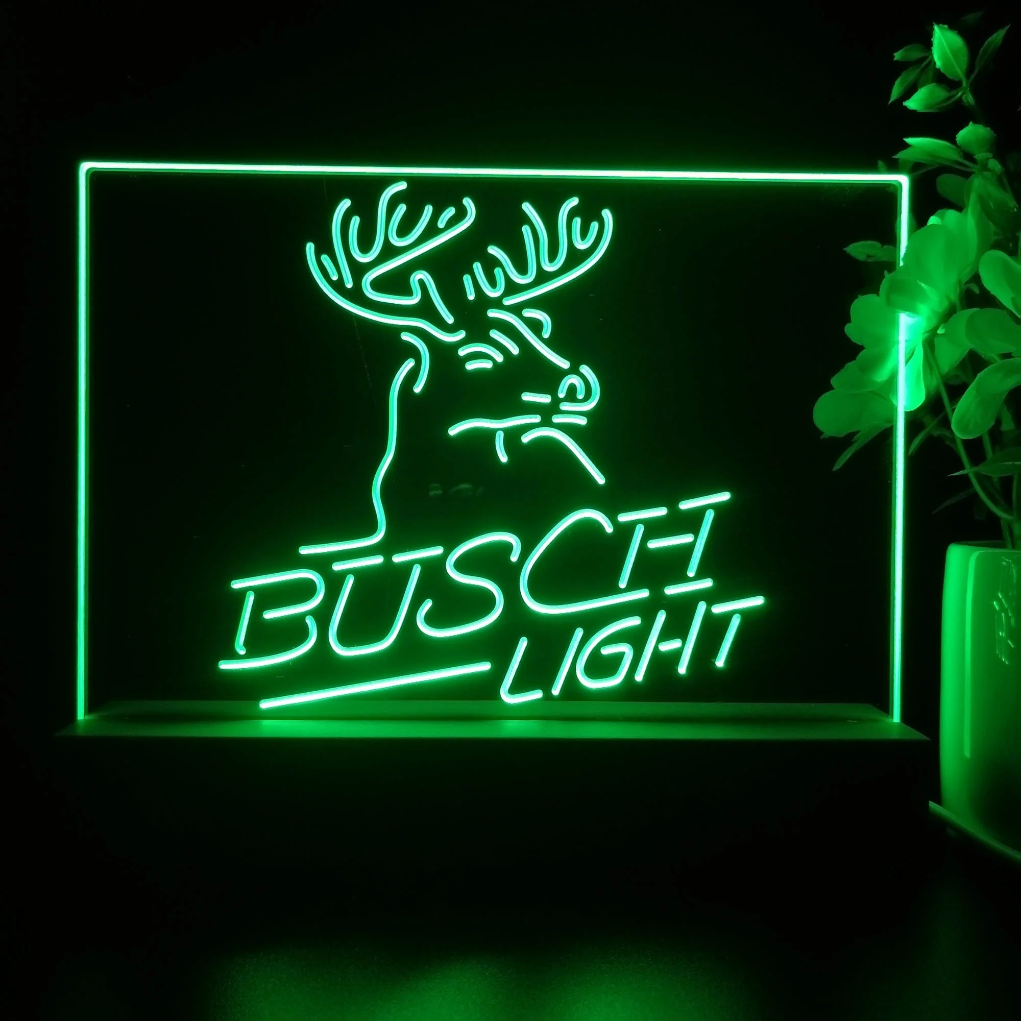 Busch Light Beer Deer Bar Neon Sign Pub Bar Lamp - Image 2