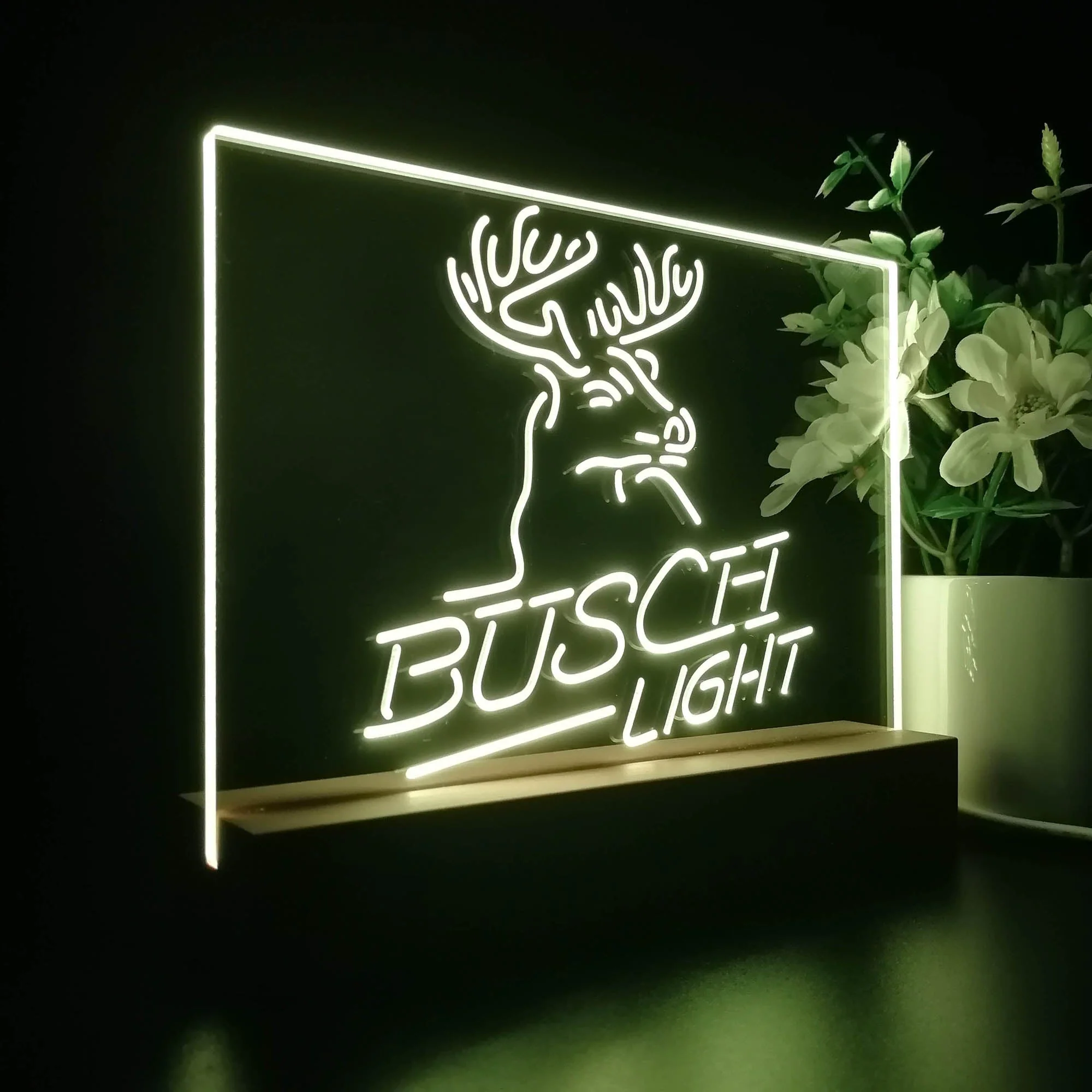 Busch Light Beer Deer Bar Neon Sign Pub Bar Lamp - Image 7