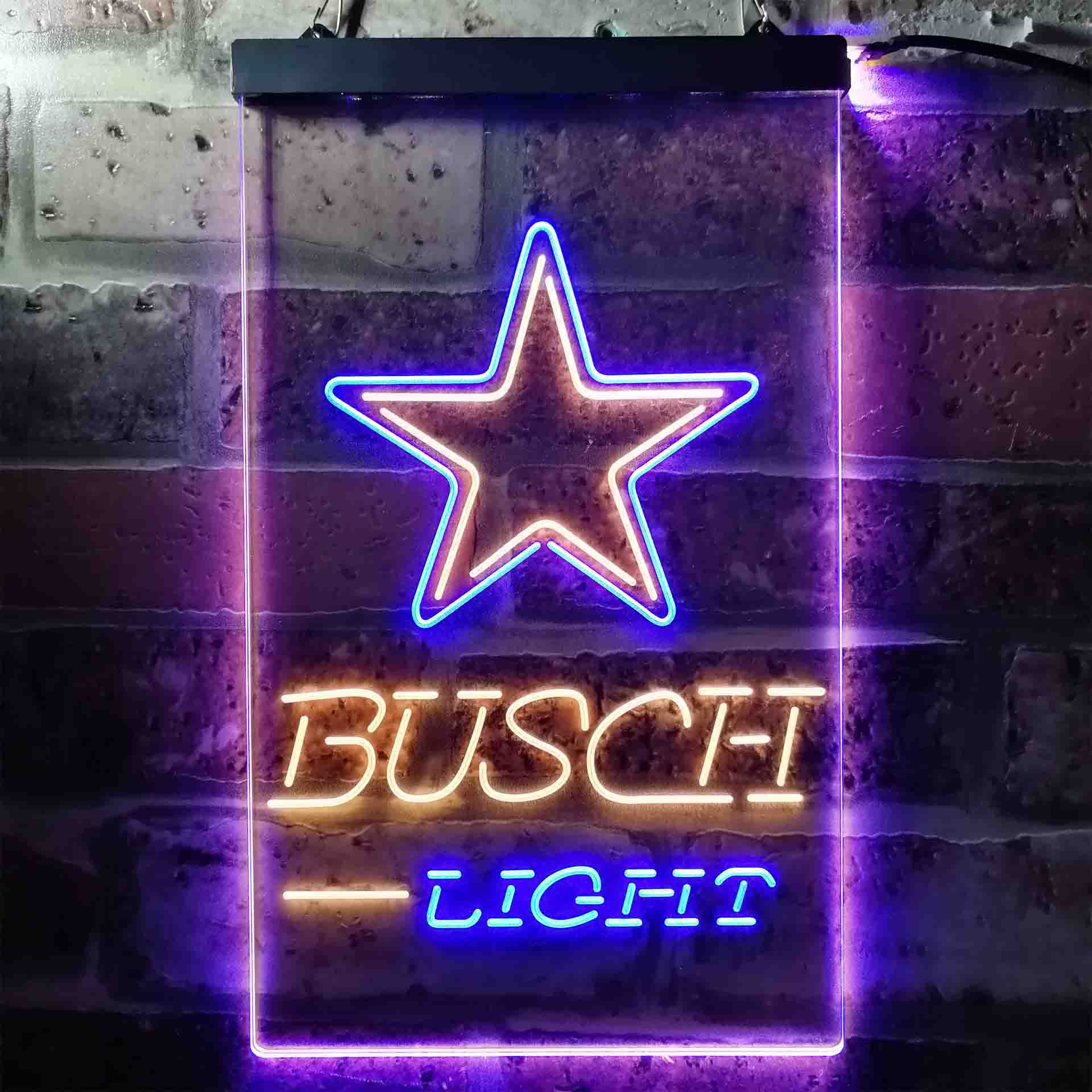Busch Light Dallas Cowboys Neon-Like LED Sign - Image 11