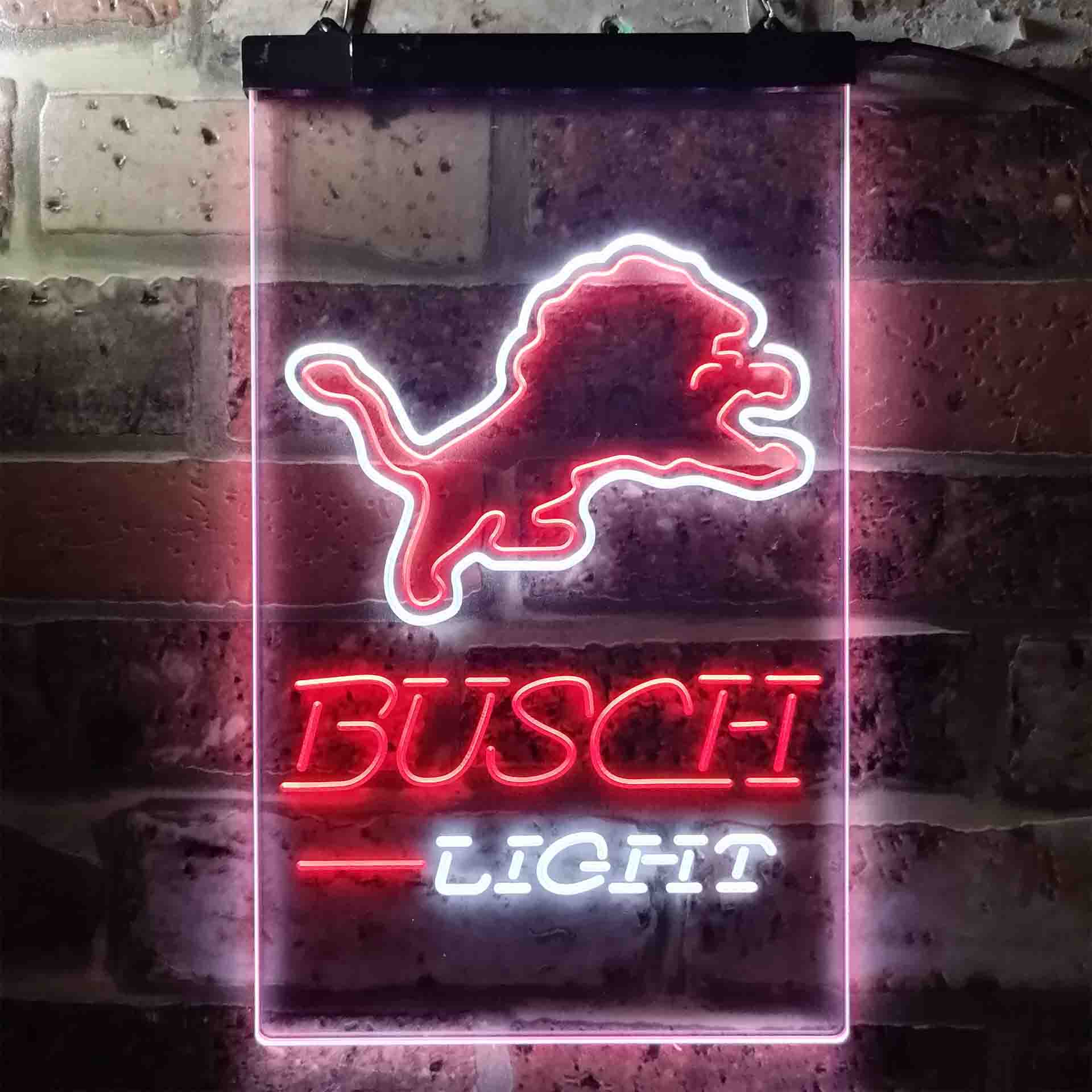 Busch Light Detroit Lion Neon-Like LED Sign - Image 13
