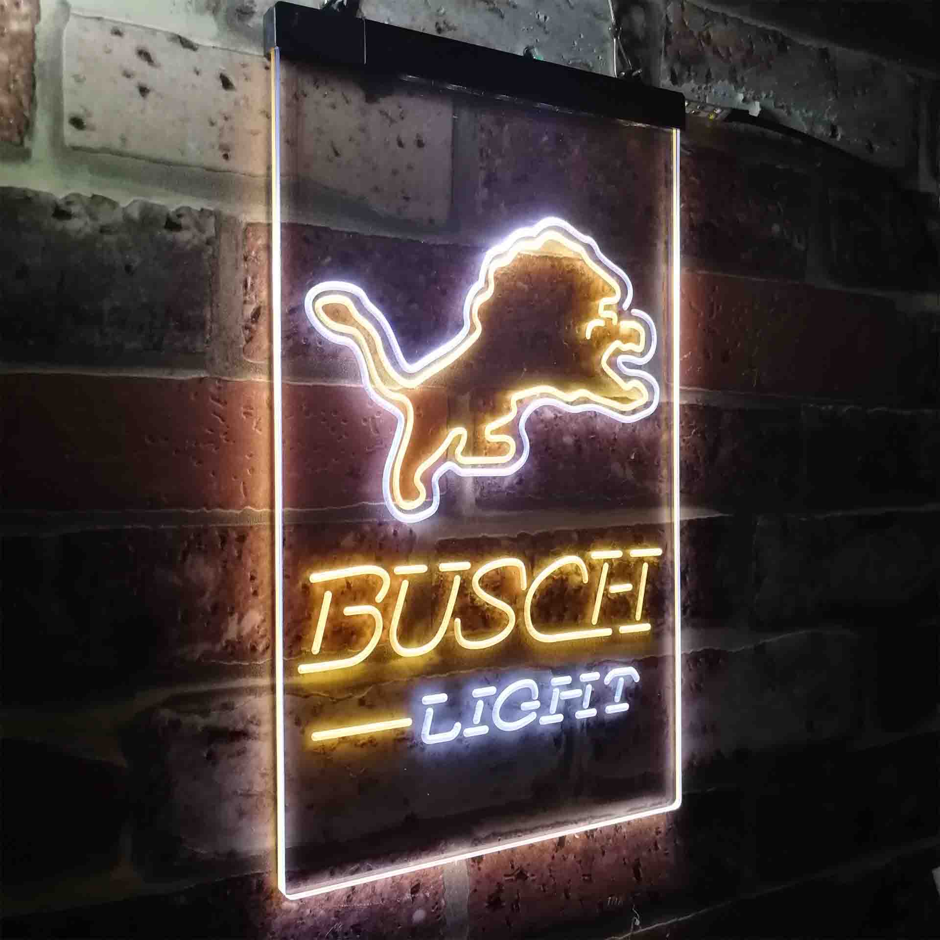 Busch Light Detroit Lion Neon-Like LED Sign - Image 16