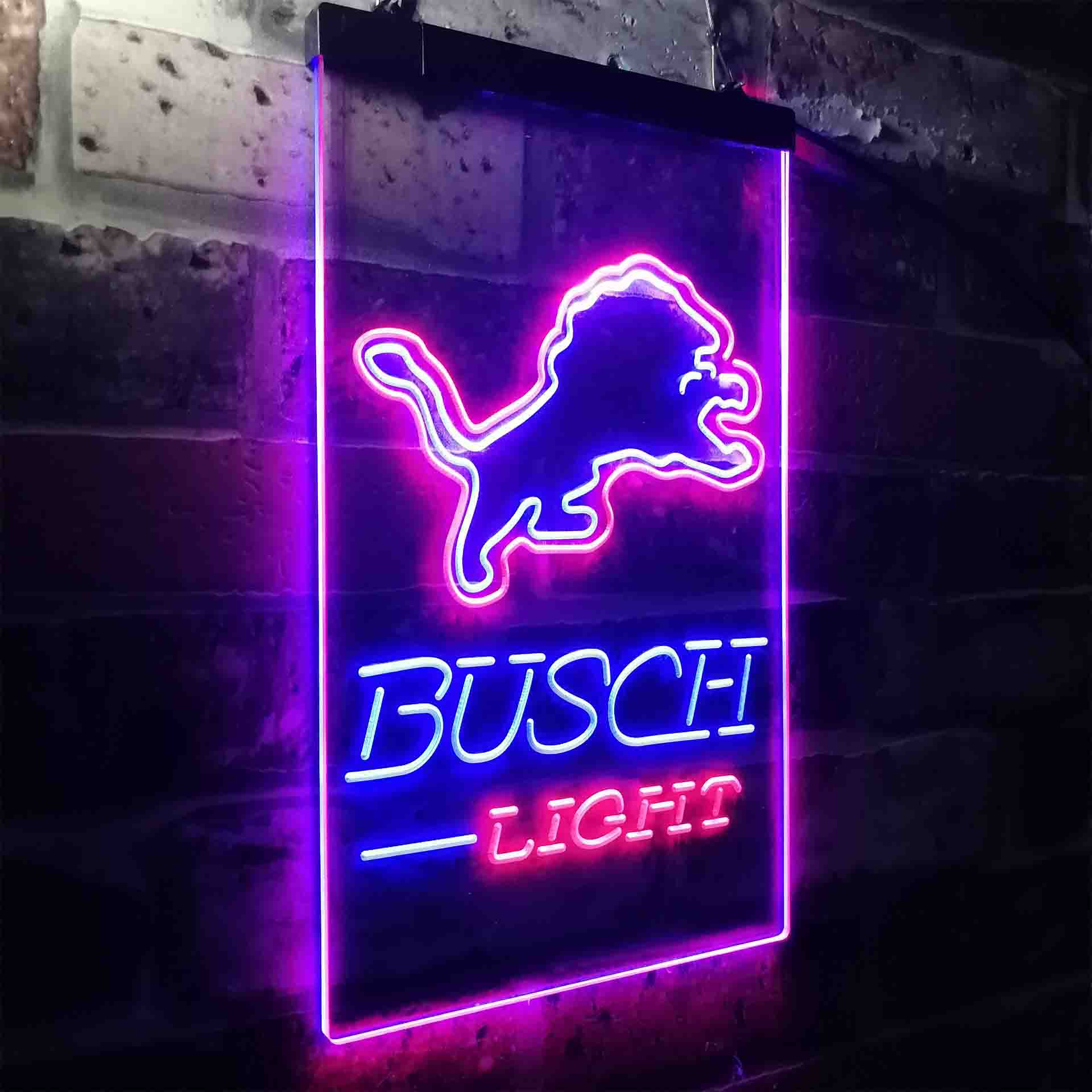 Busch Light Detroit Lion Neon-Like LED Sign - Image 19