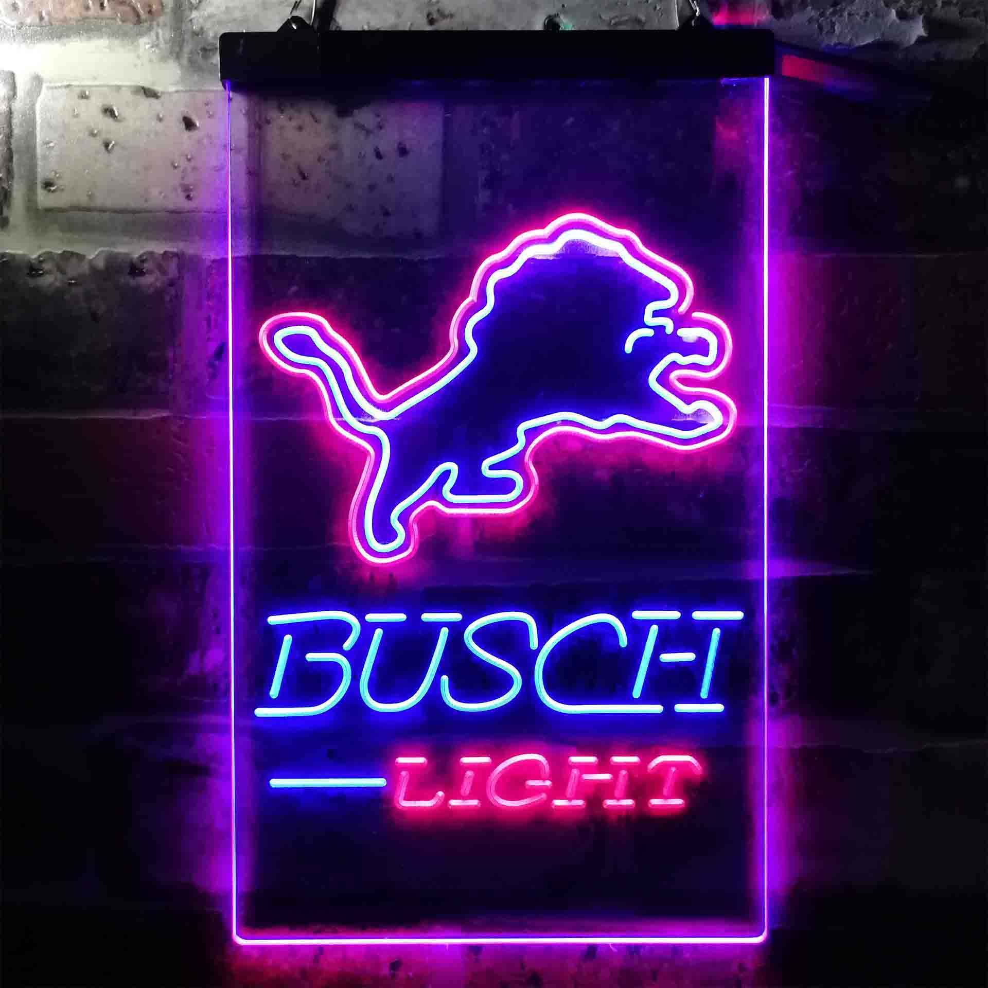 Busch Light Detroit Lion Neon-Like LED Sign - Image 6