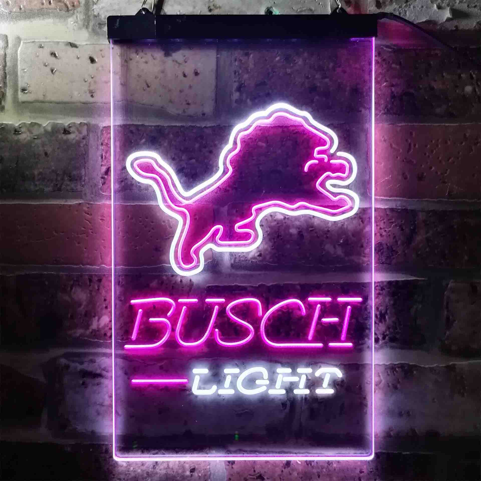Busch Light Detroit Lion Neon-Like LED Sign - Image 7