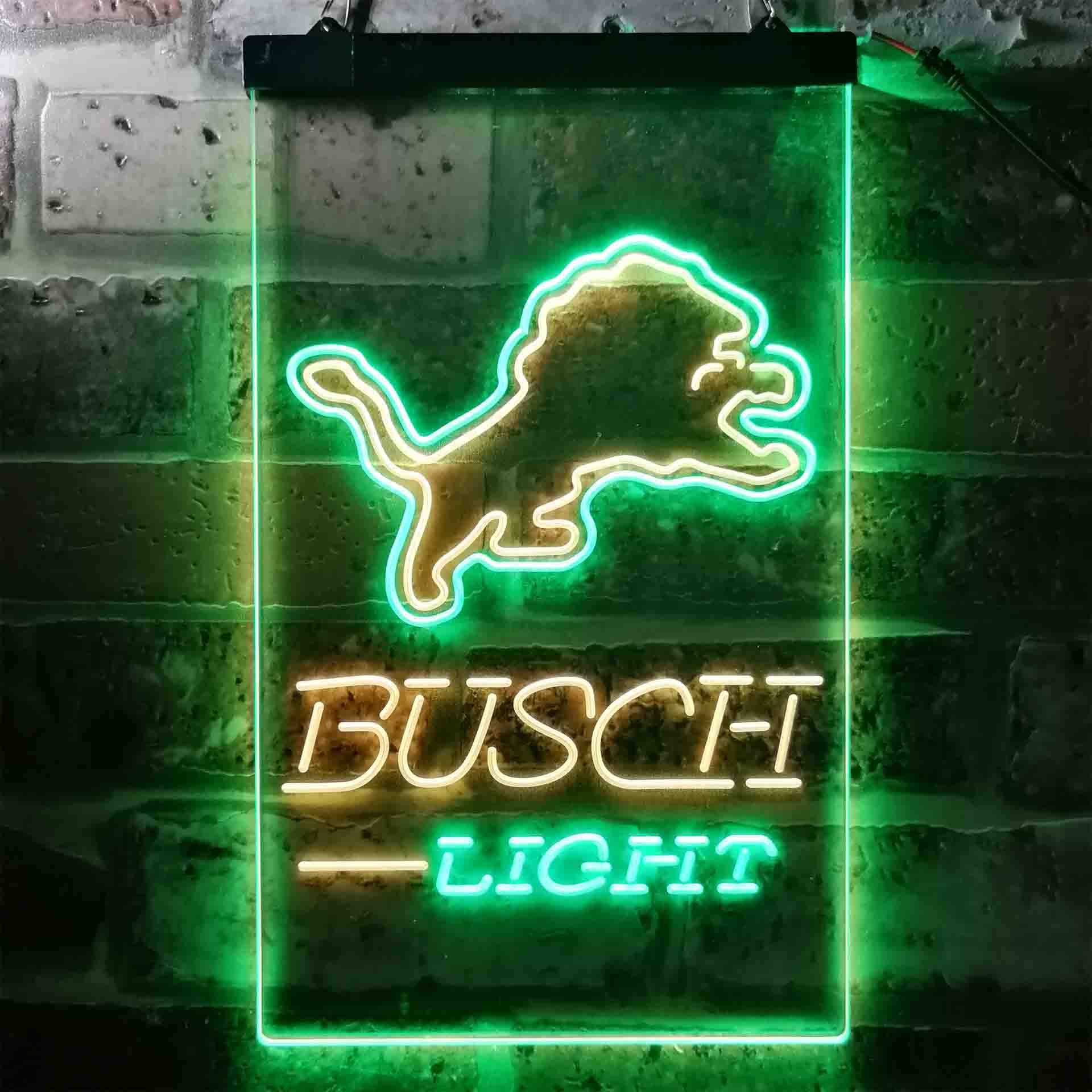 Busch Light Detroit Lion Neon-Like LED Sign - Image 9