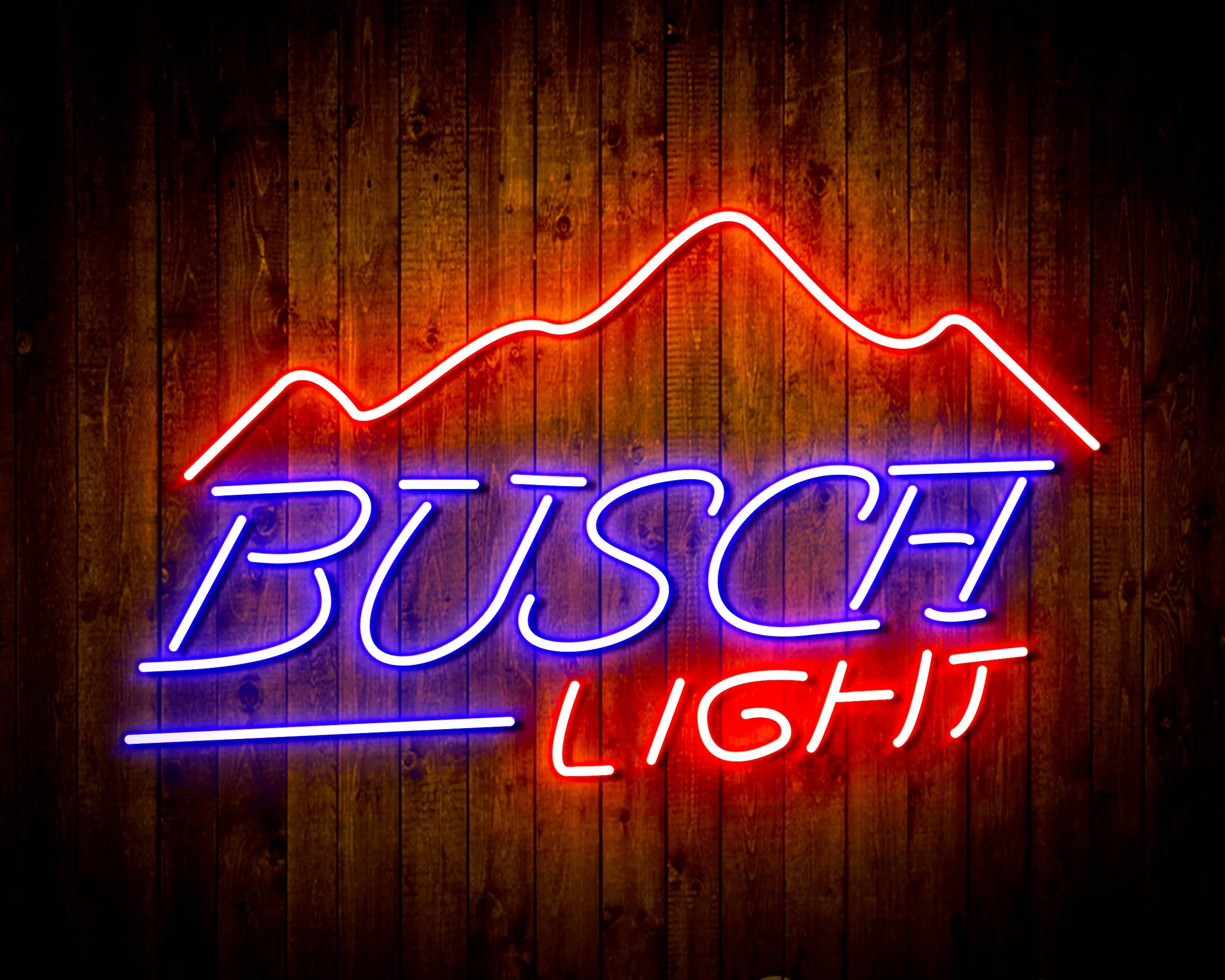 Busch Light Mountain Bar Handmade Neon Flex LED Sign - Image 7