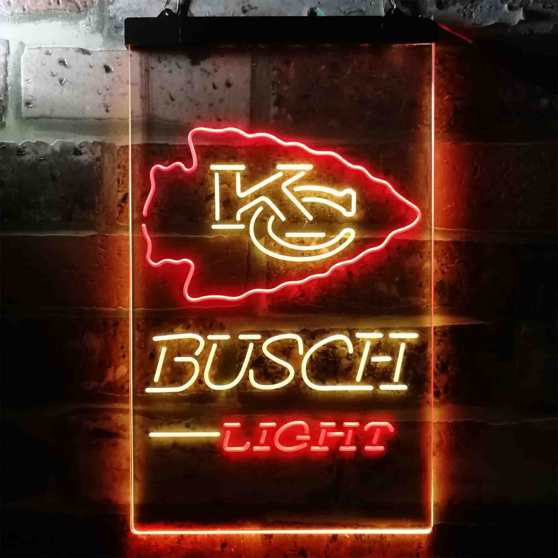 Kansas City Chiefs Busch Light Neon-Like LED Sign - Image 12