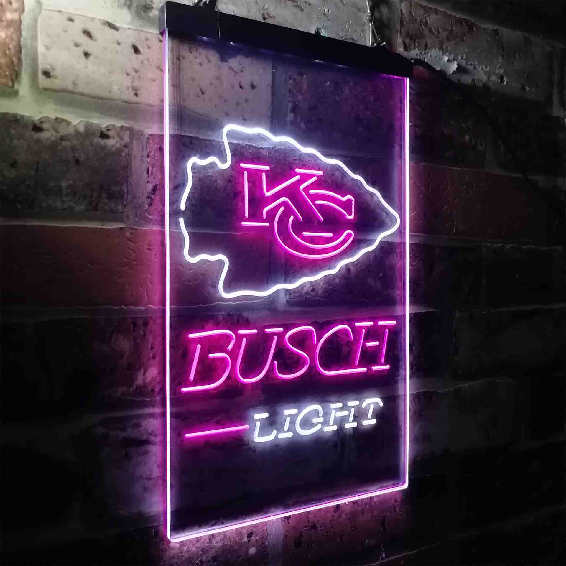 Kansas City Chiefs Busch Light Neon-Like LED Sign - Image 15