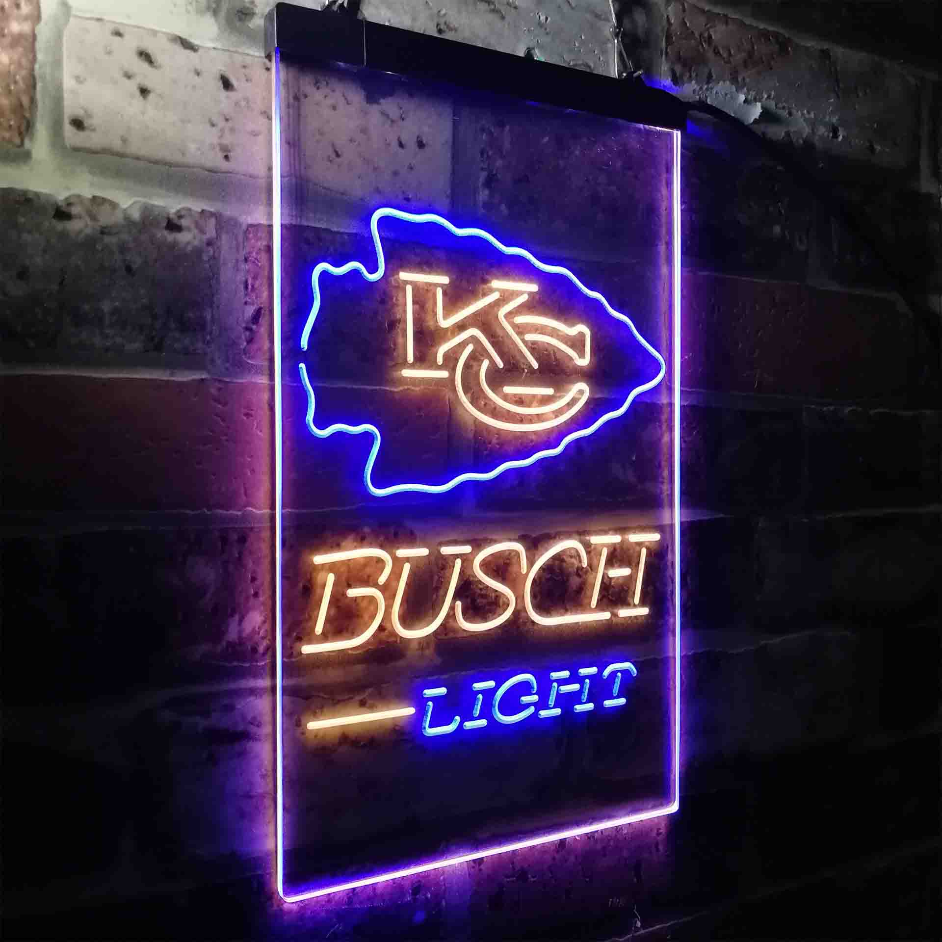 Kansas City Chiefs Busch Light Neon-Like LED Sign - Image 22