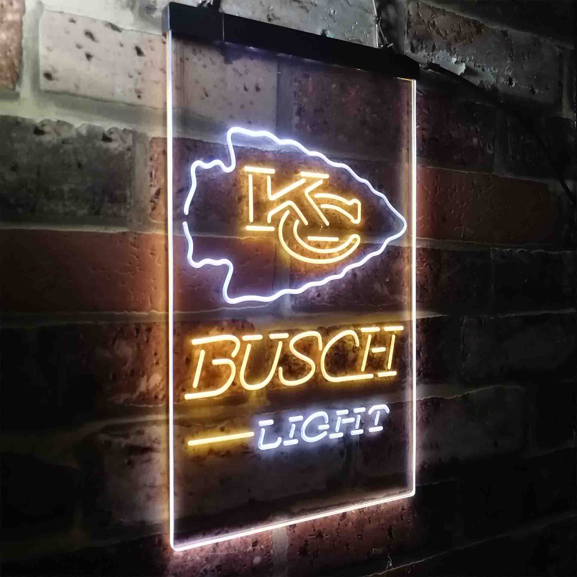 Kansas City Chiefs Busch Light Neon-Like LED Sign - Image 24