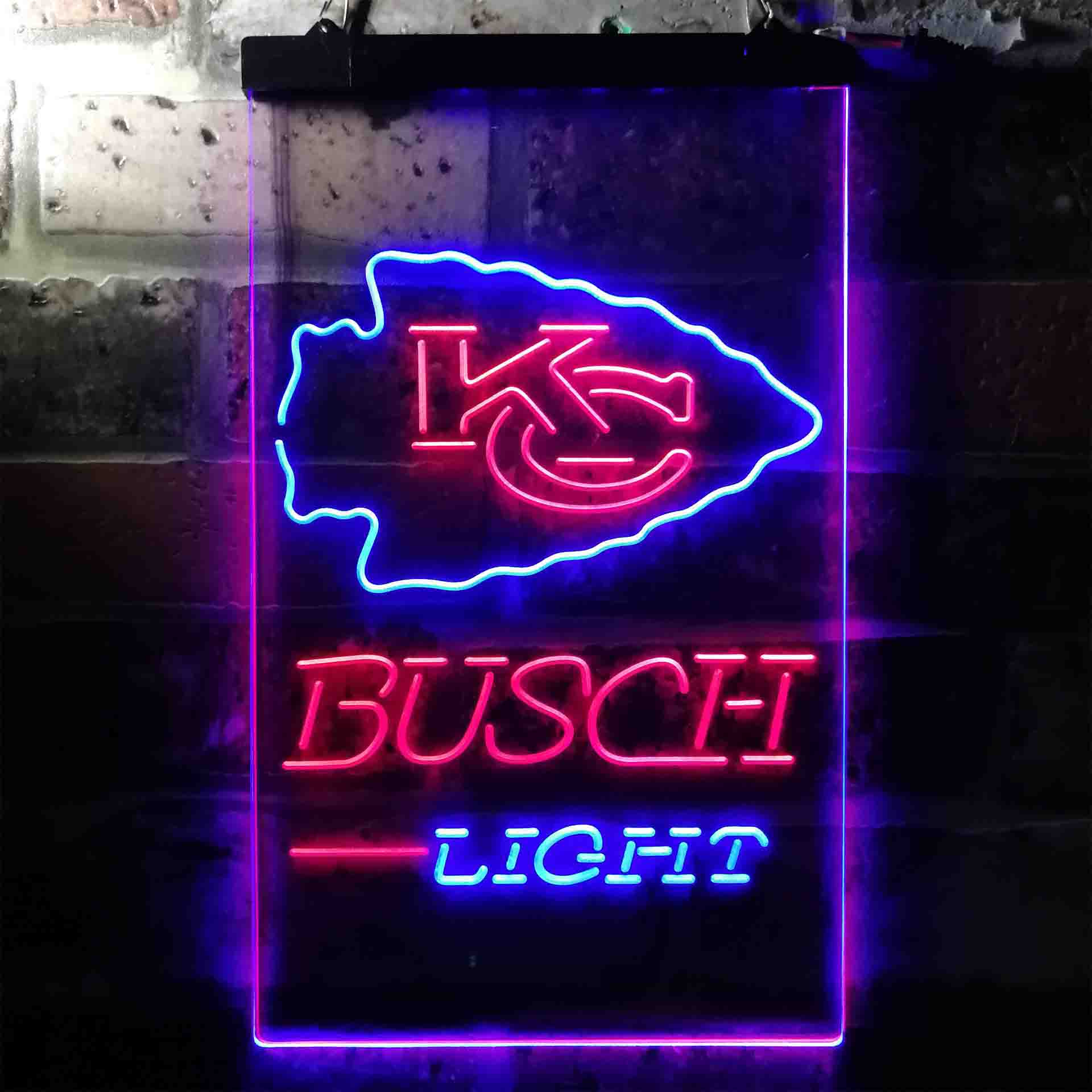 Kansas City Chiefs Busch Light Neon-Like LED Sign - Image 3