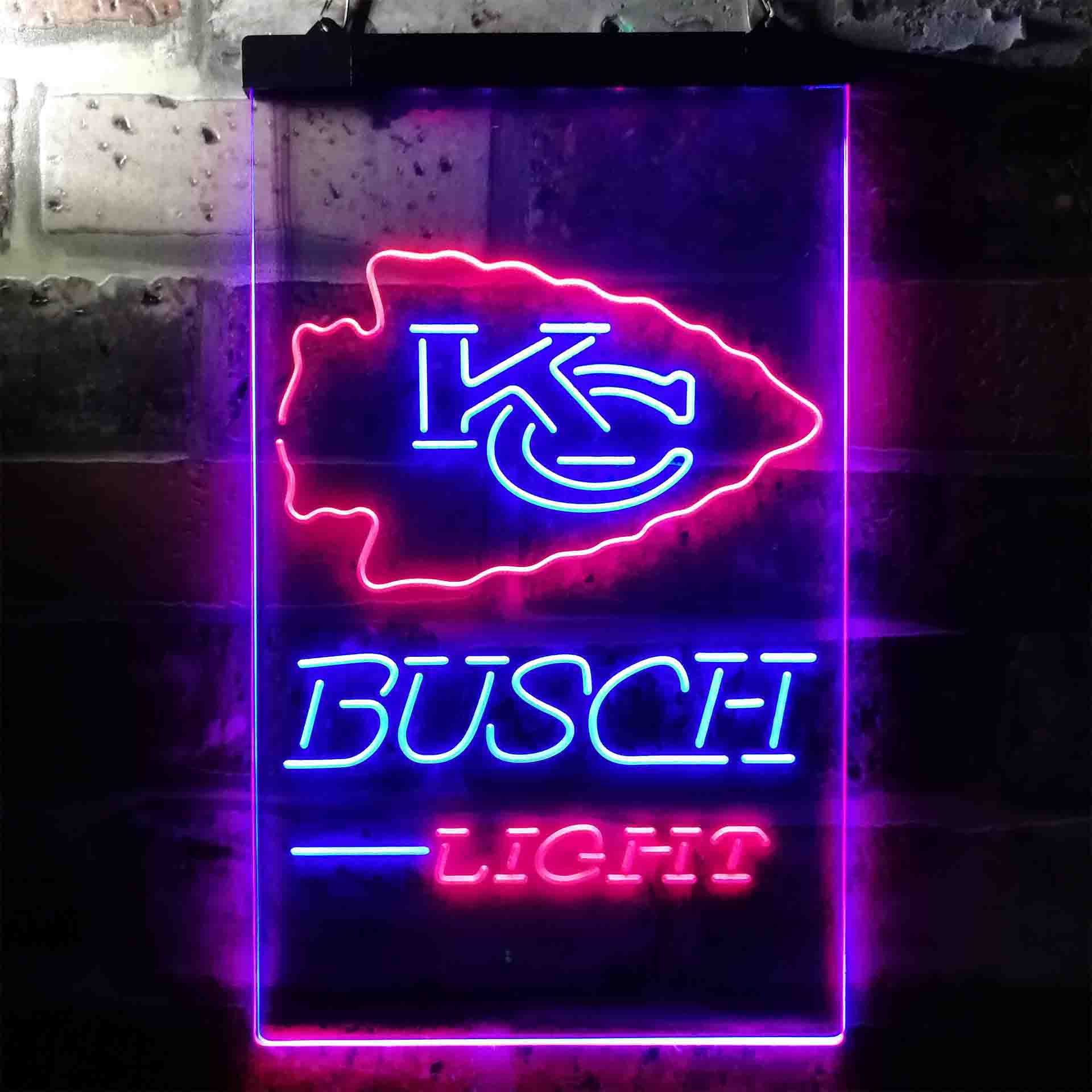 Kansas City Chiefs Busch Light Neon-Like LED Sign - Image 5