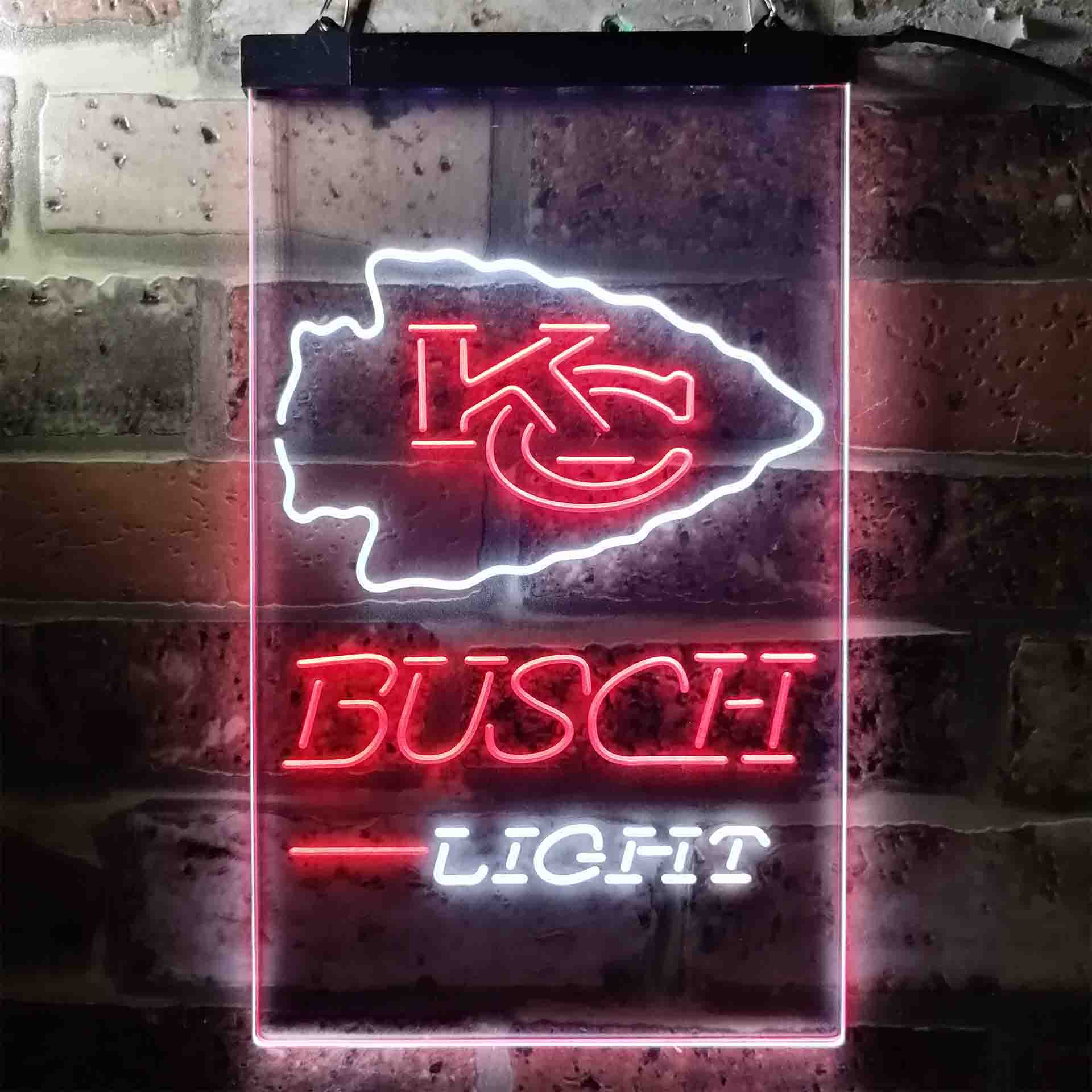 Kansas City Chiefs Busch Light Neon-Like LED Sign - Image 8