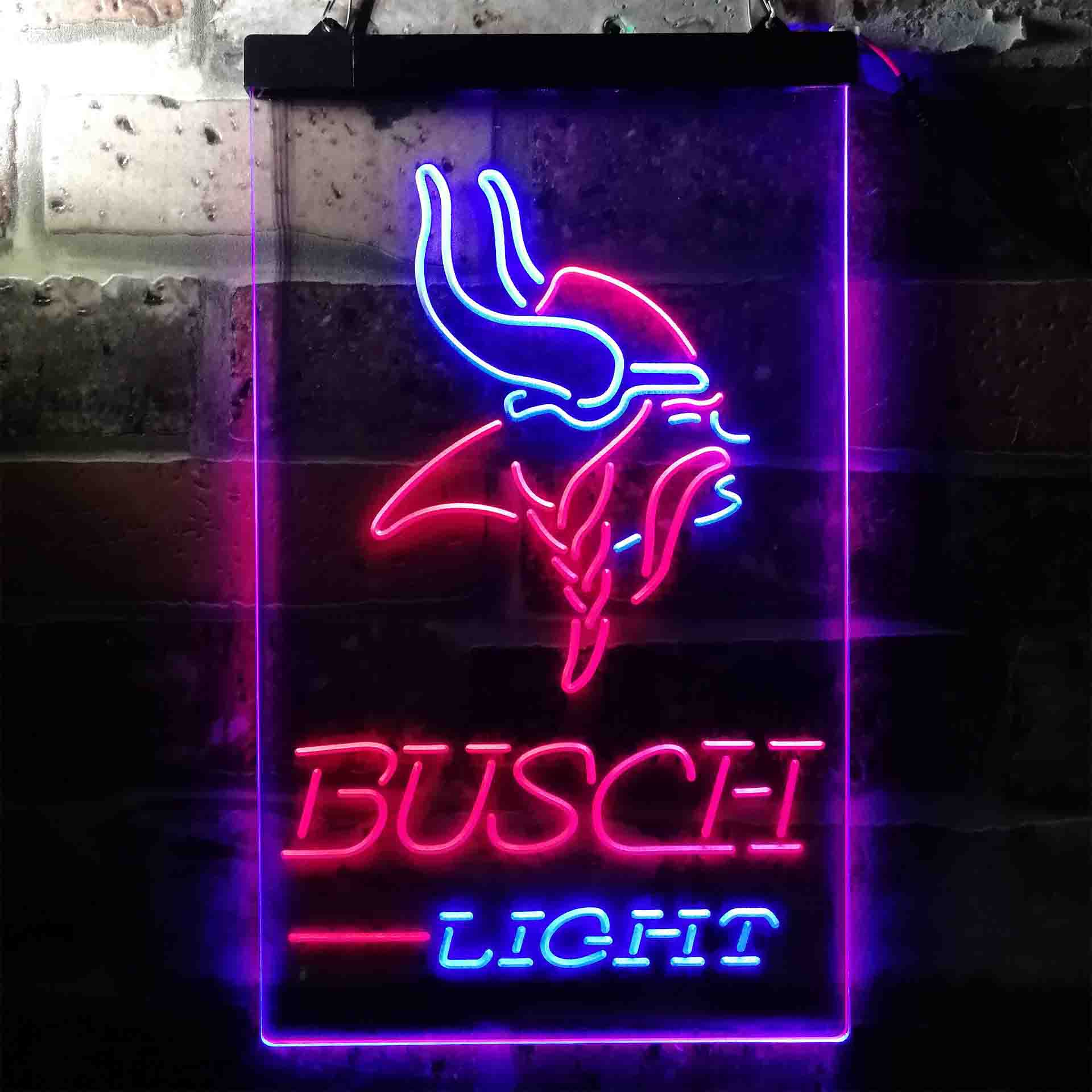 Busch Light Minnesota Vikings Neon-Like LED Sign - Image 12