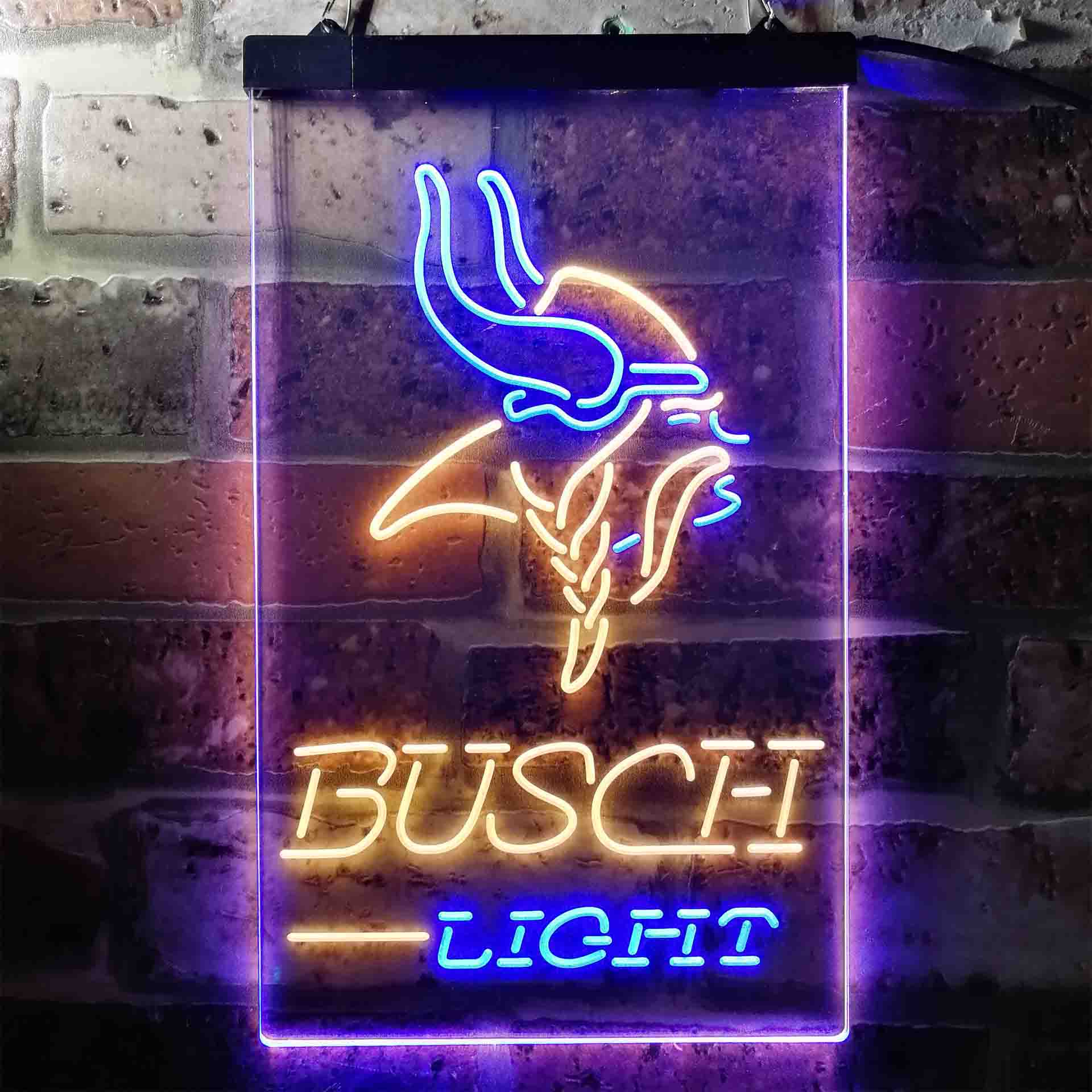 Busch Light Minnesota Vikings Neon-Like LED Sign - Image 13