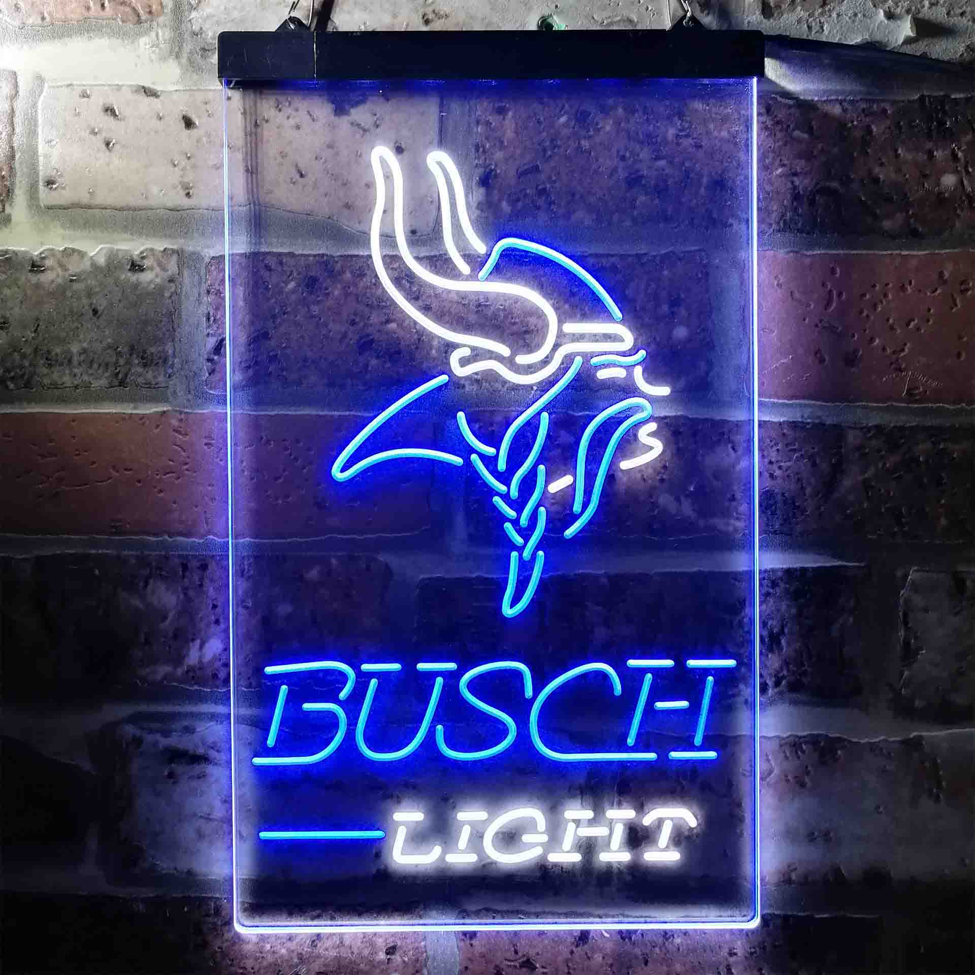 Busch Light Minnesota Vikings Neon-Like LED Sign - Image 9