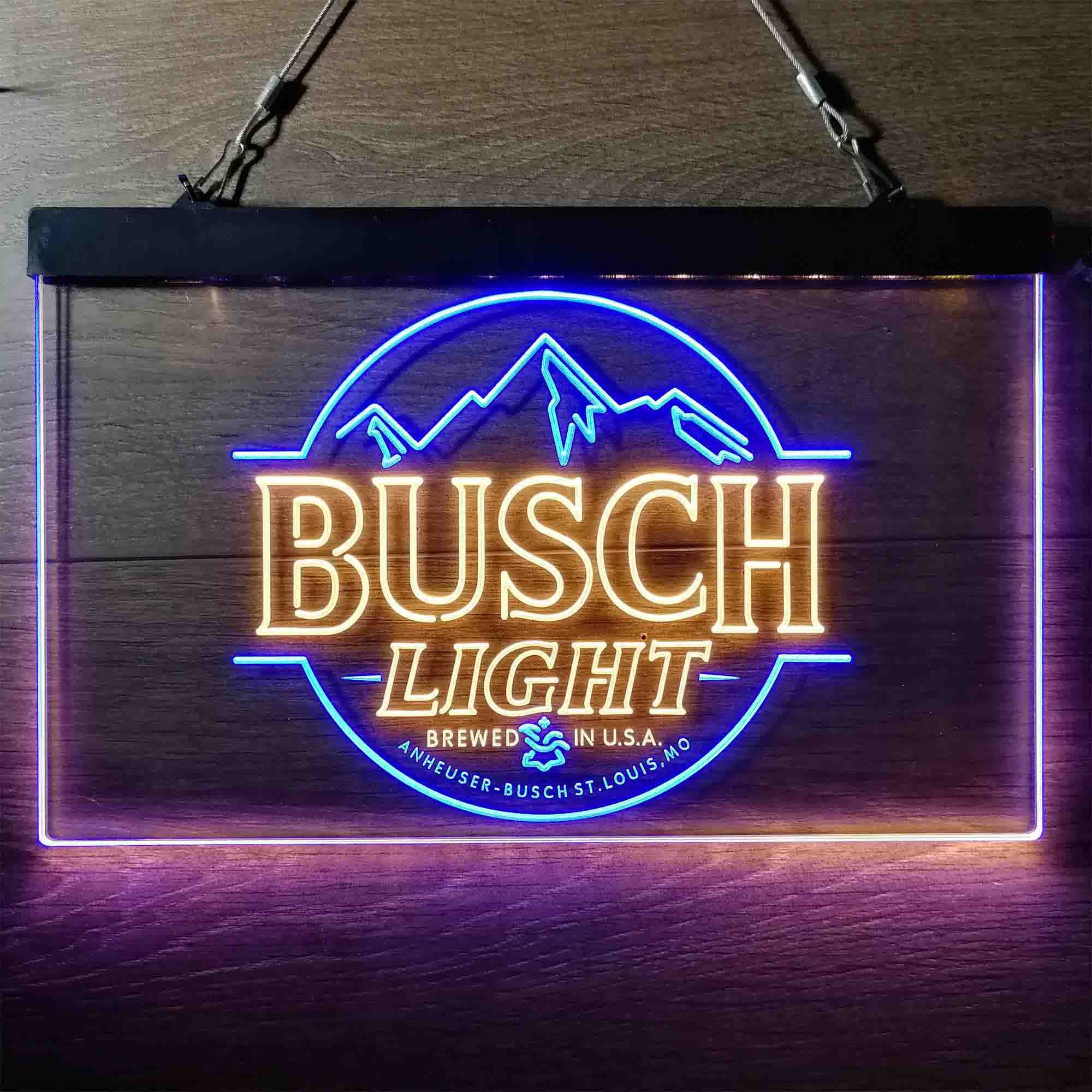 Busch Light Brewed in USA Bar Neon LED Sign - Image 10