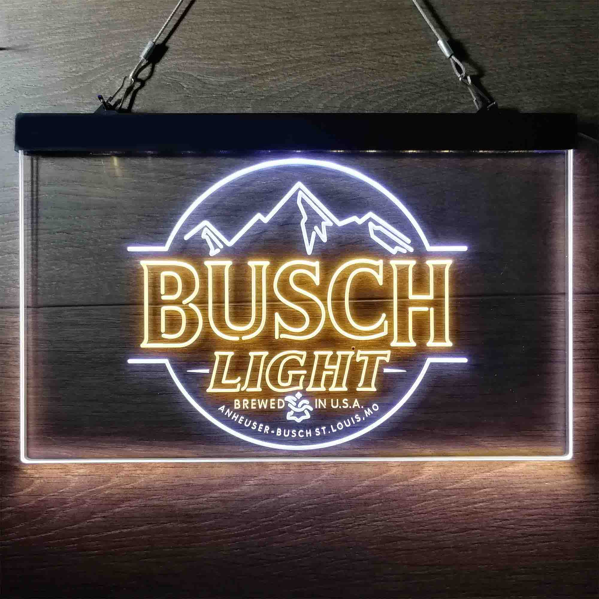 Busch Light Brewed in USA Bar Neon LED Sign - Image 11