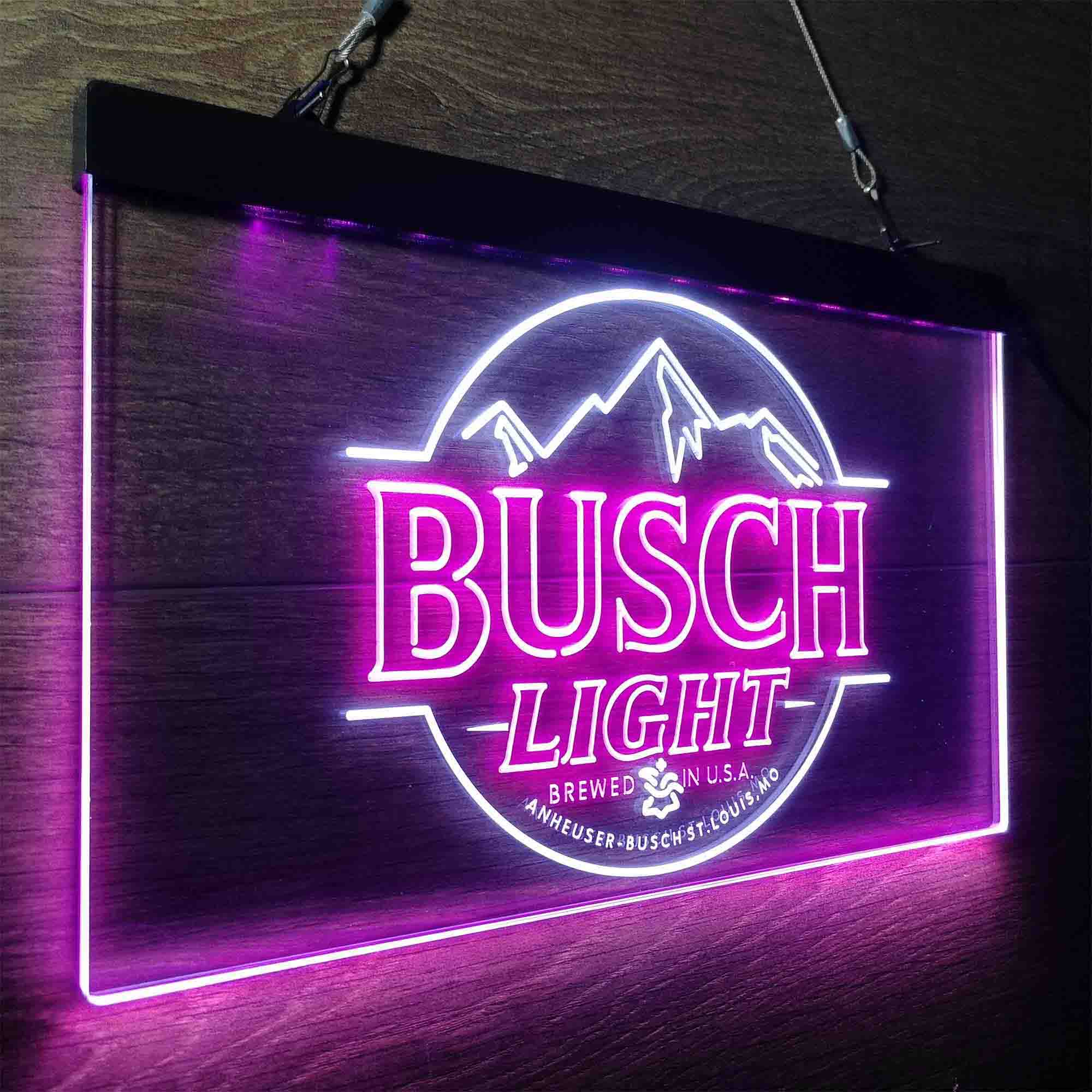 Busch Light Brewed in USA Bar Neon LED Sign - Image 26