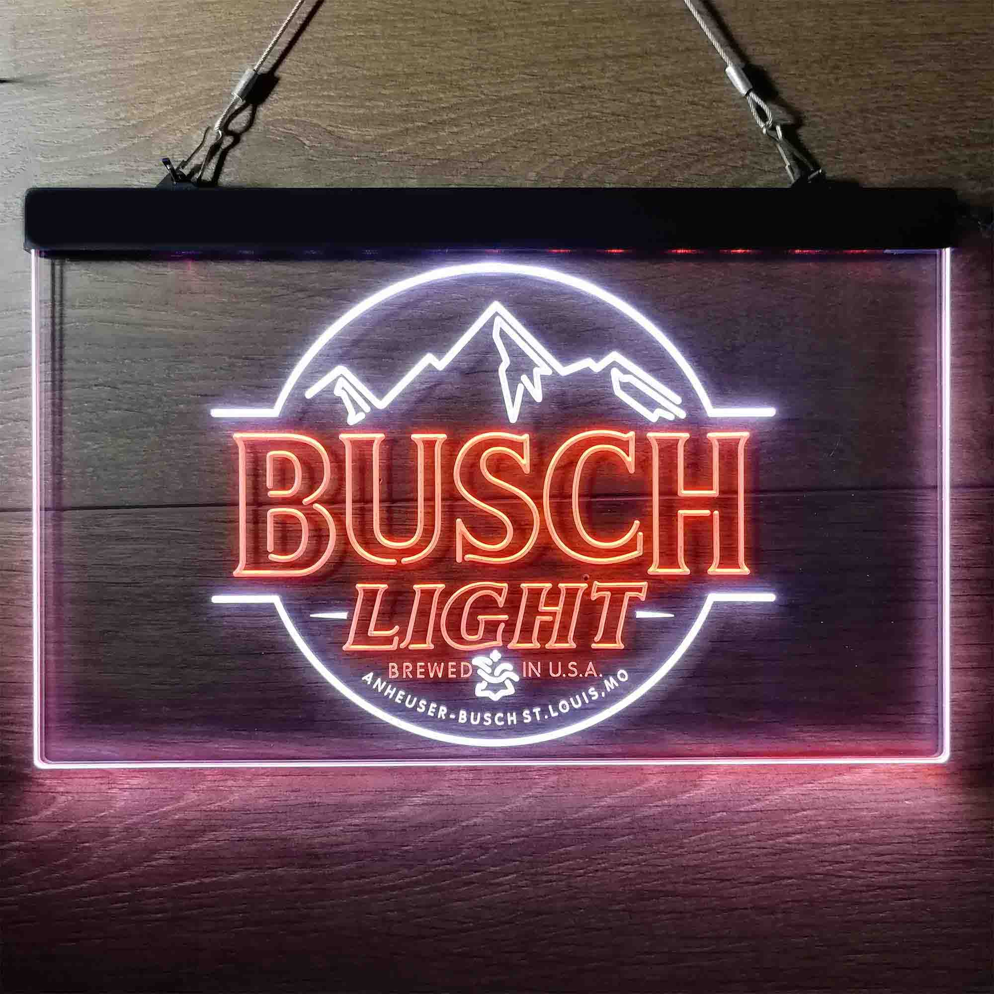 Busch Light Brewed in USA Bar Neon LED Sign - Image 4