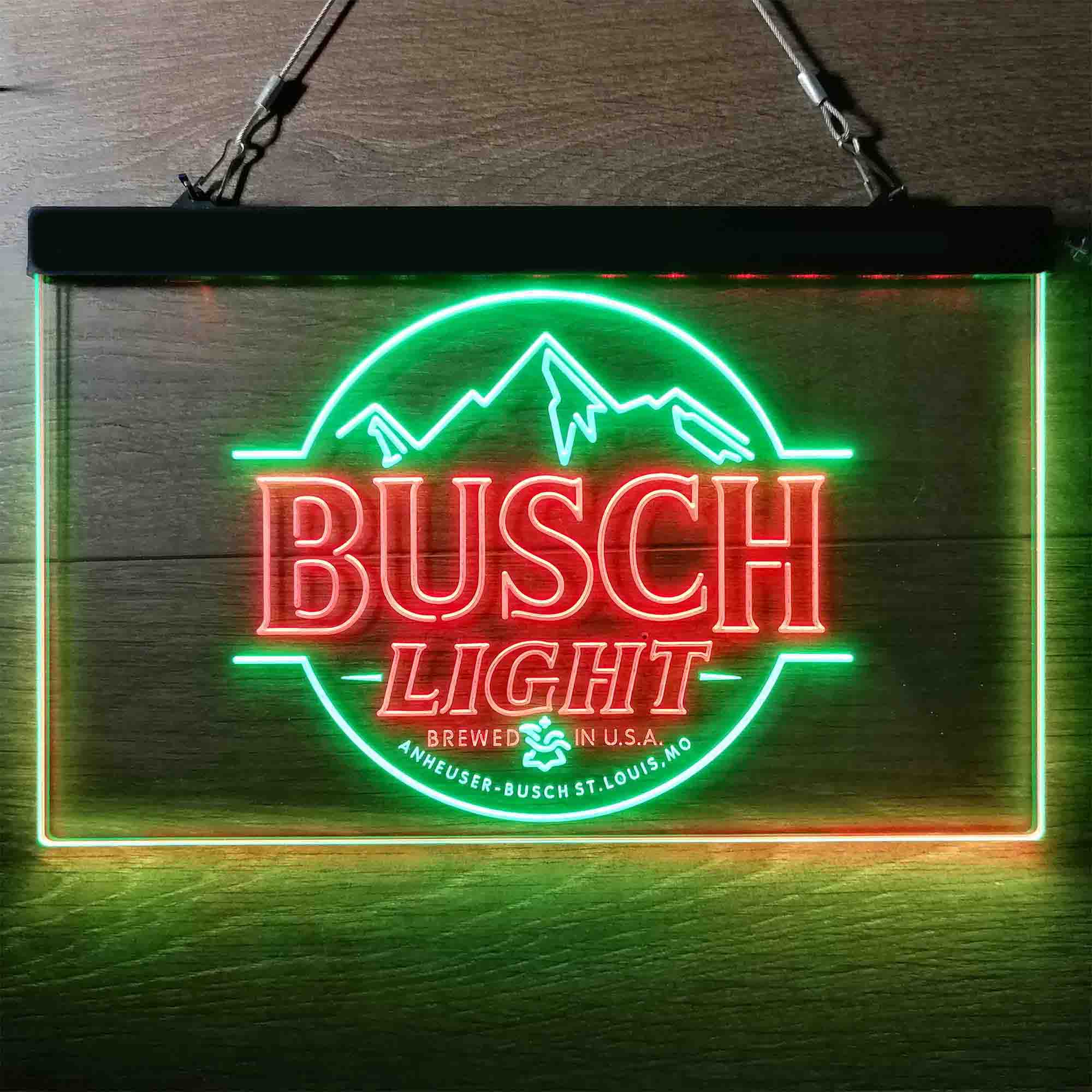 Busch Light Brewed in USA Bar Neon LED Sign - Image 5