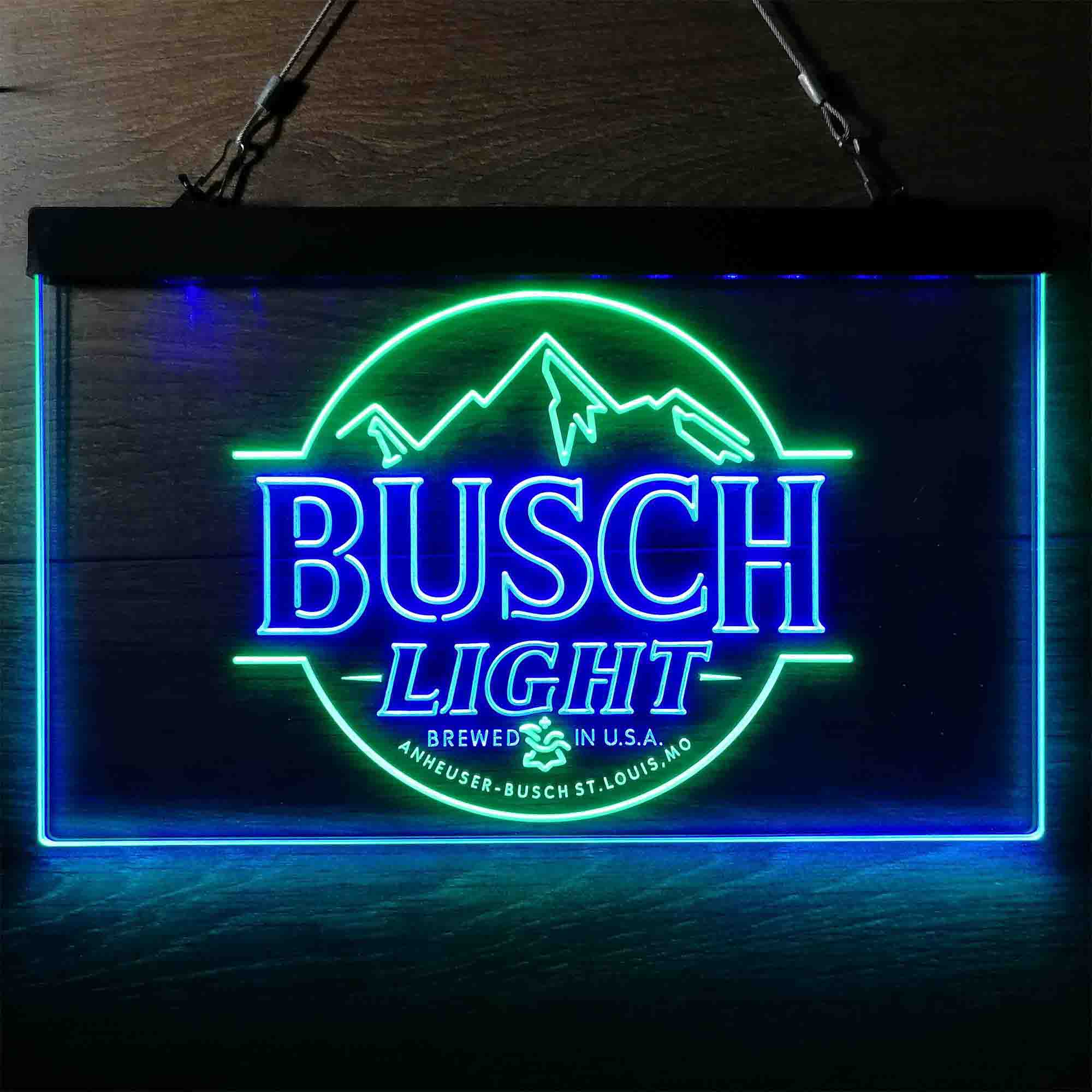 Busch Light Brewed in USA Bar Neon LED Sign - Image 6
