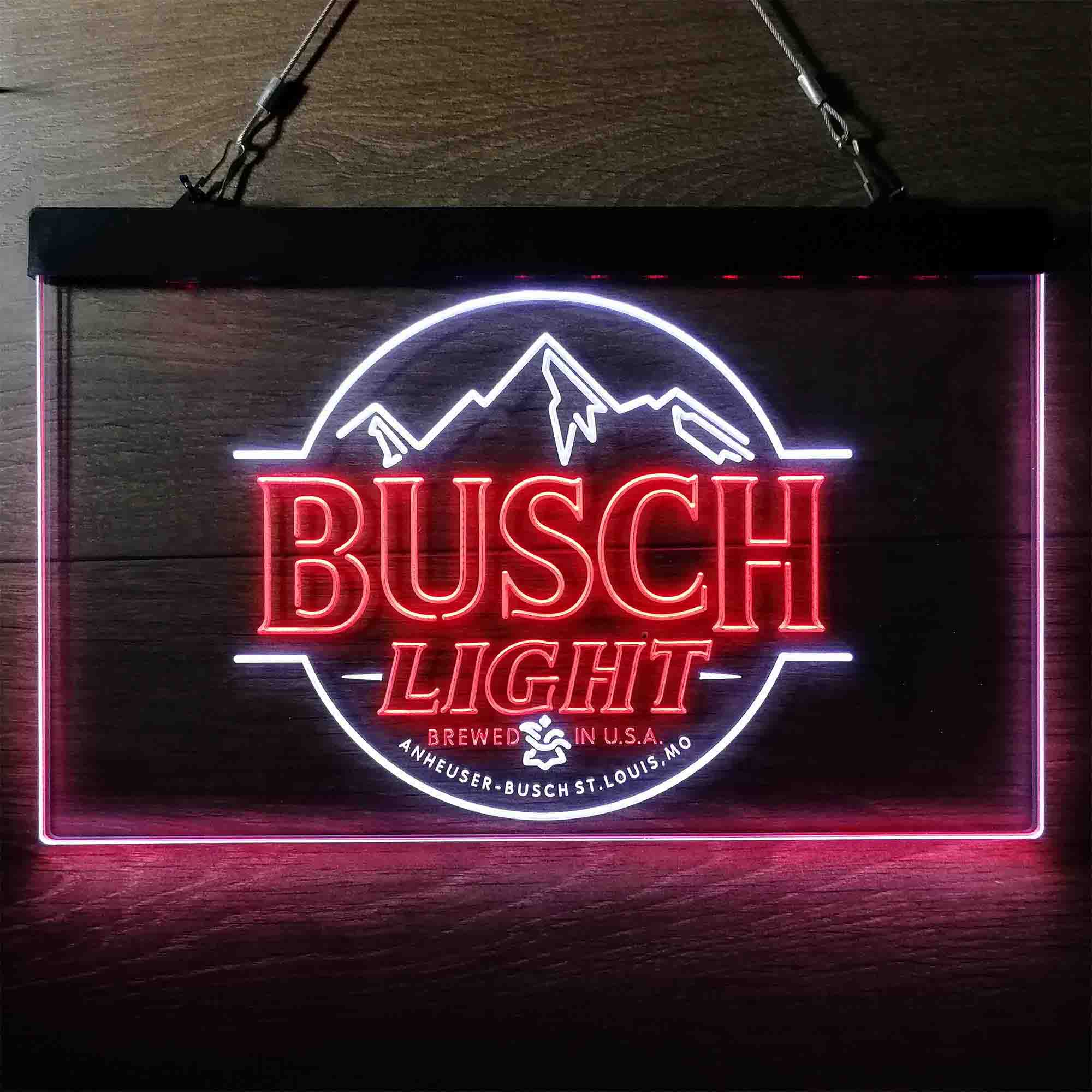 Busch Light Brewed in USA Bar Neon LED Sign - Image 8