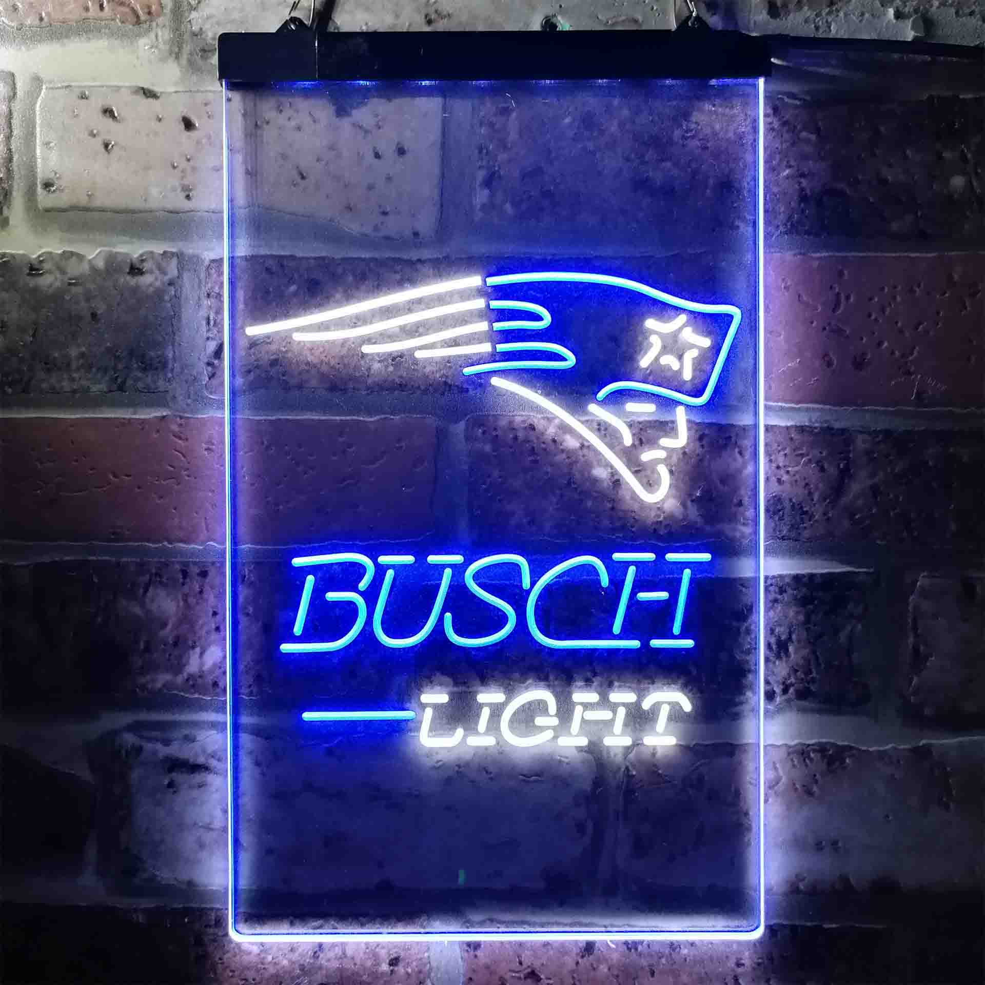 Busch Light New England Patriots Neon-Like LED Sign - Image 10