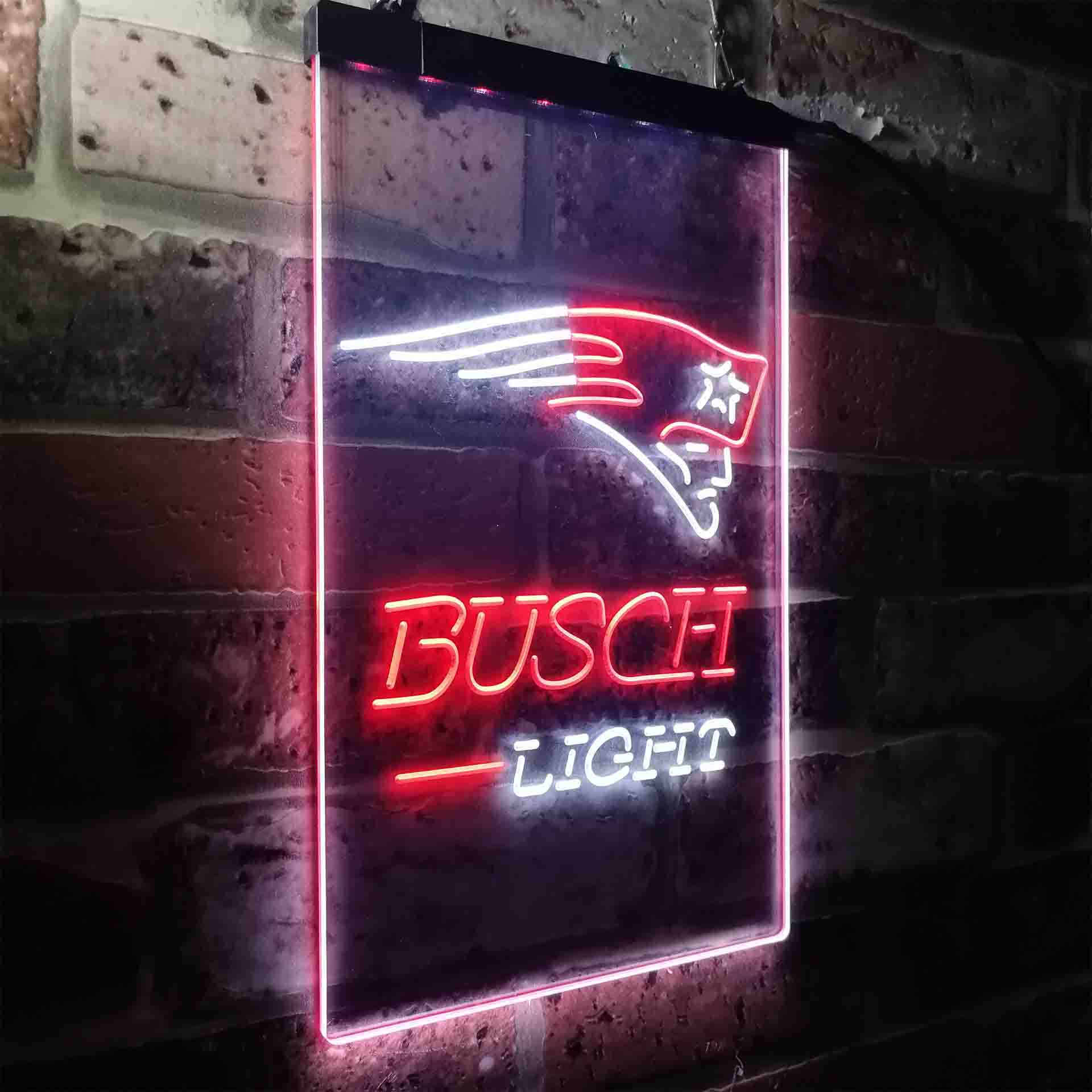 Busch Light New England Patriots Neon-Like LED Sign - Image 16