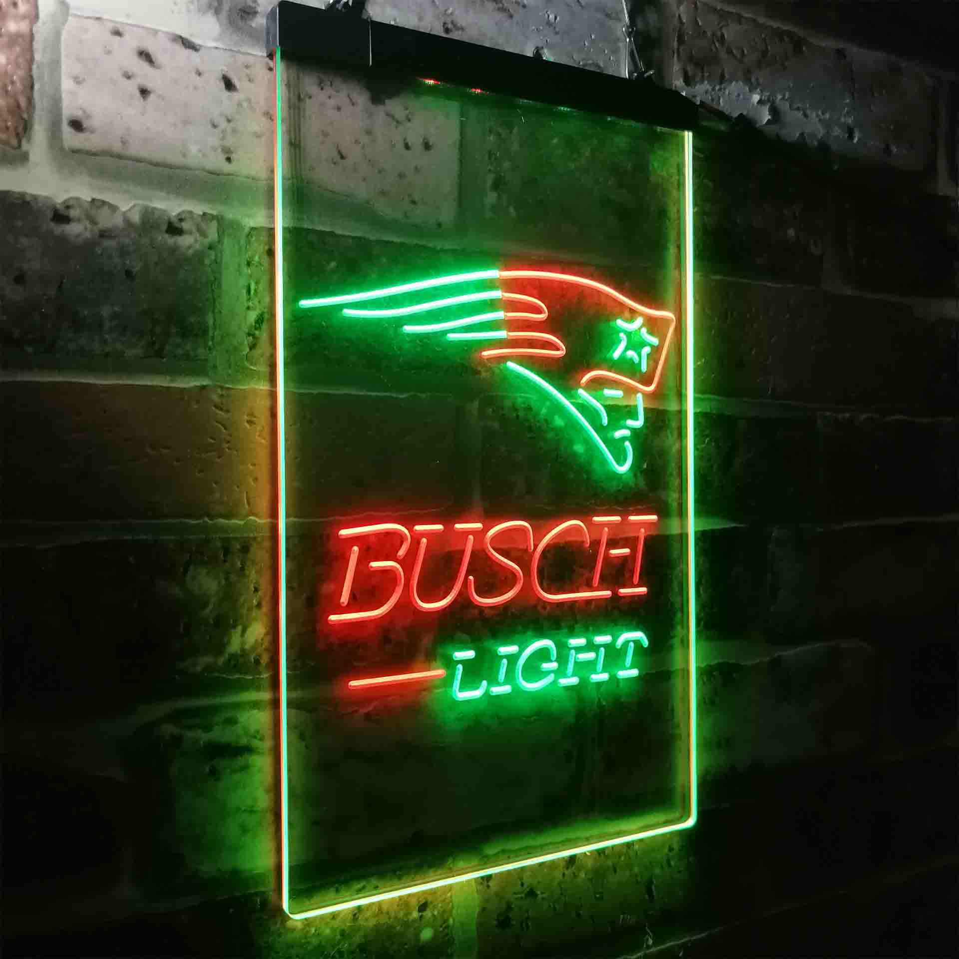 Busch Light New England Patriots Neon-Like LED Sign - Image 19