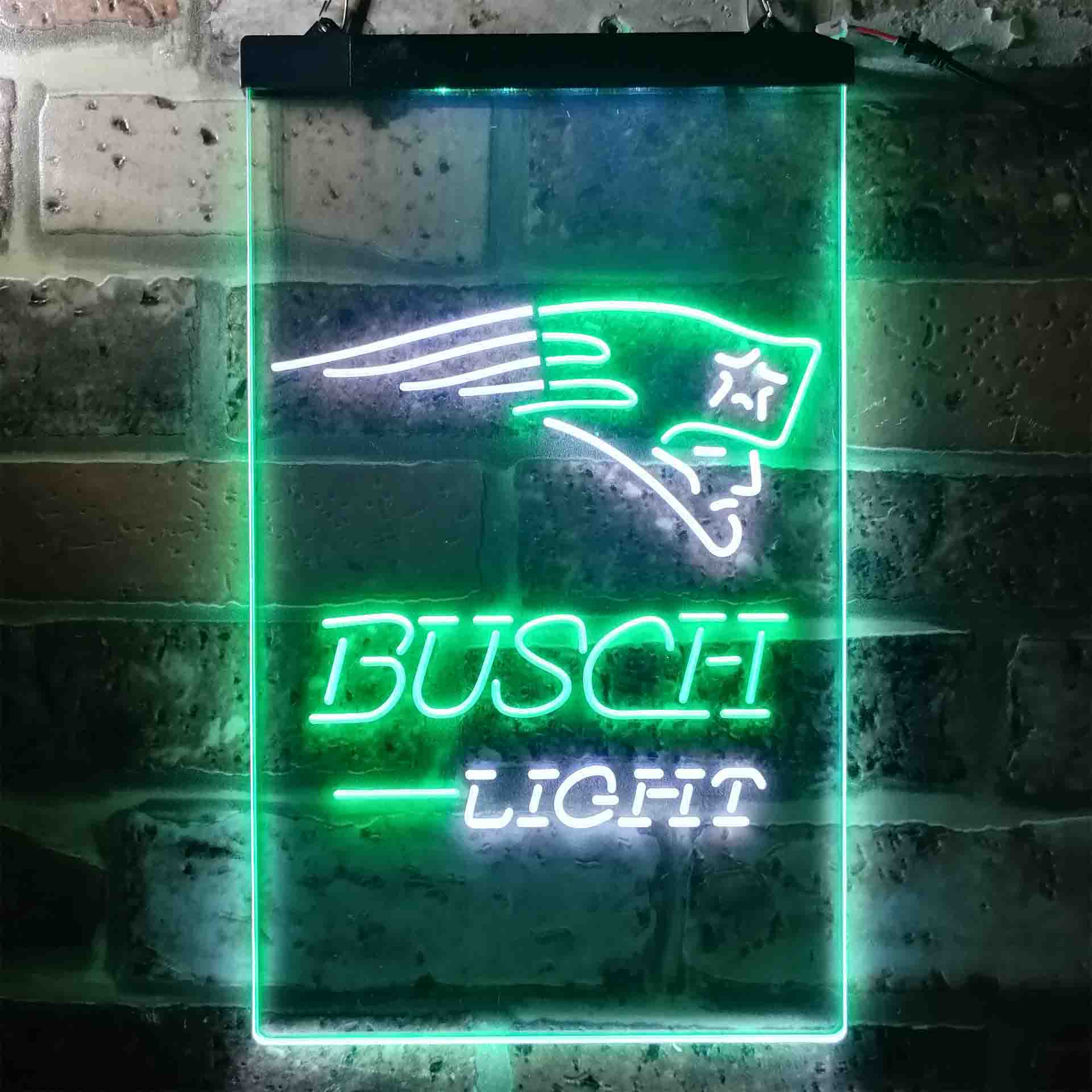 Busch Light New England Patriots Neon-Like LED Sign - Image 2