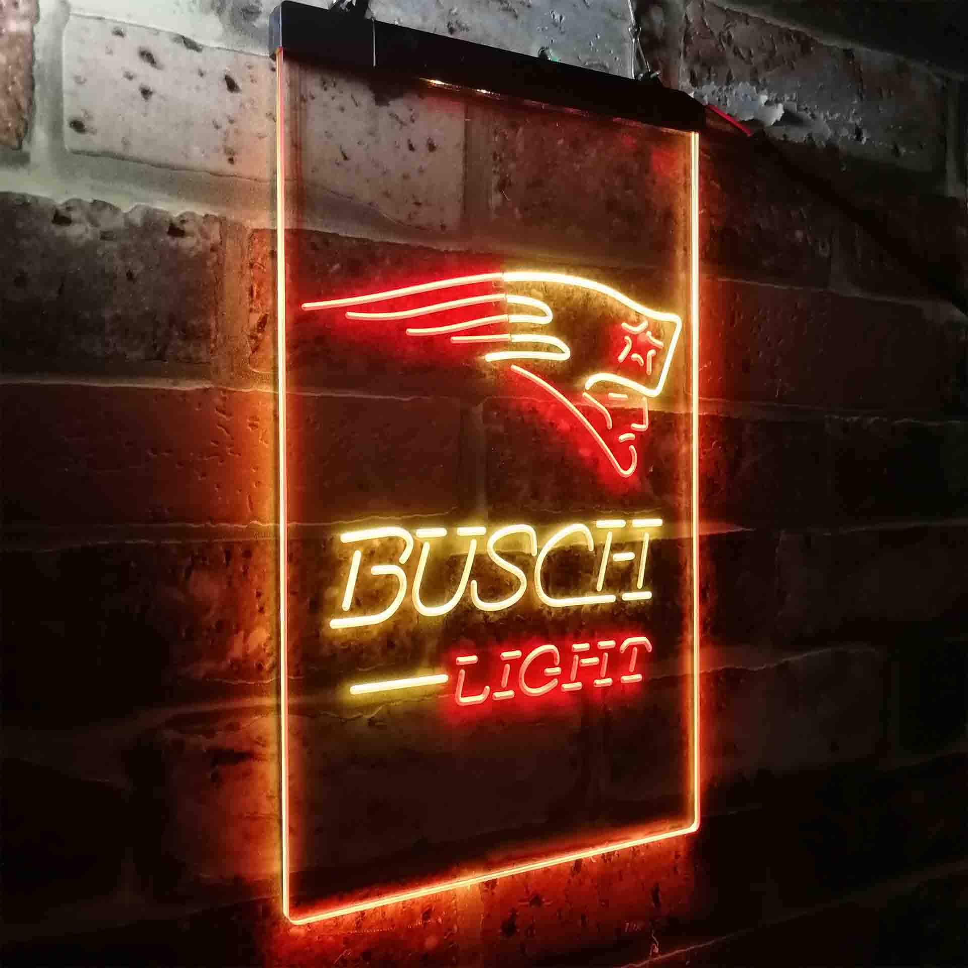 Busch Light New England Patriots Neon-Like LED Sign - Image 20
